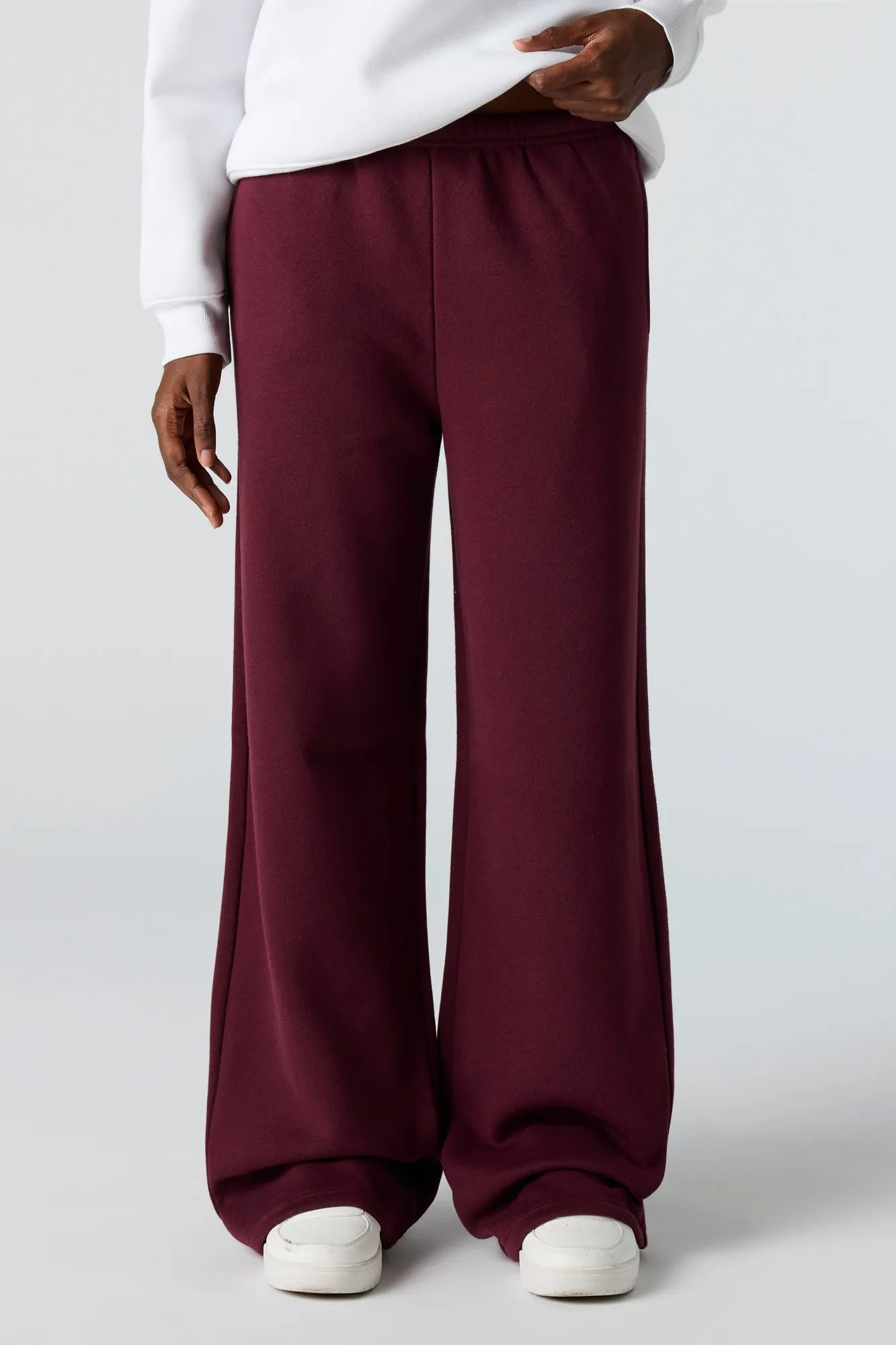 Luxe Fleece Wide Leg Sweatpant sold by Urban Planet product image thumbnail 2