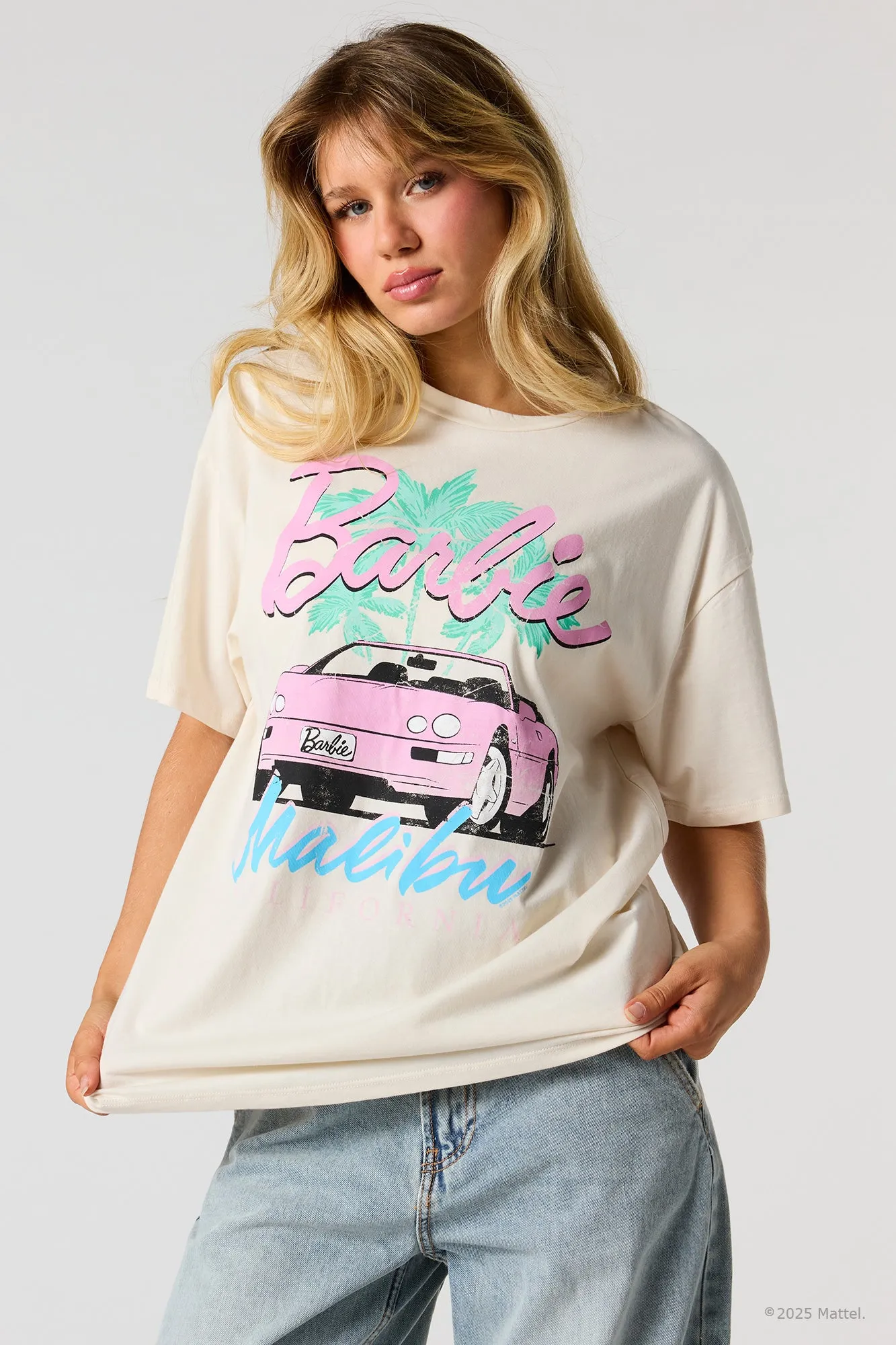 Barbie™ Malibu Graphic Boyfriend T-Shirt sold by Urban Planet