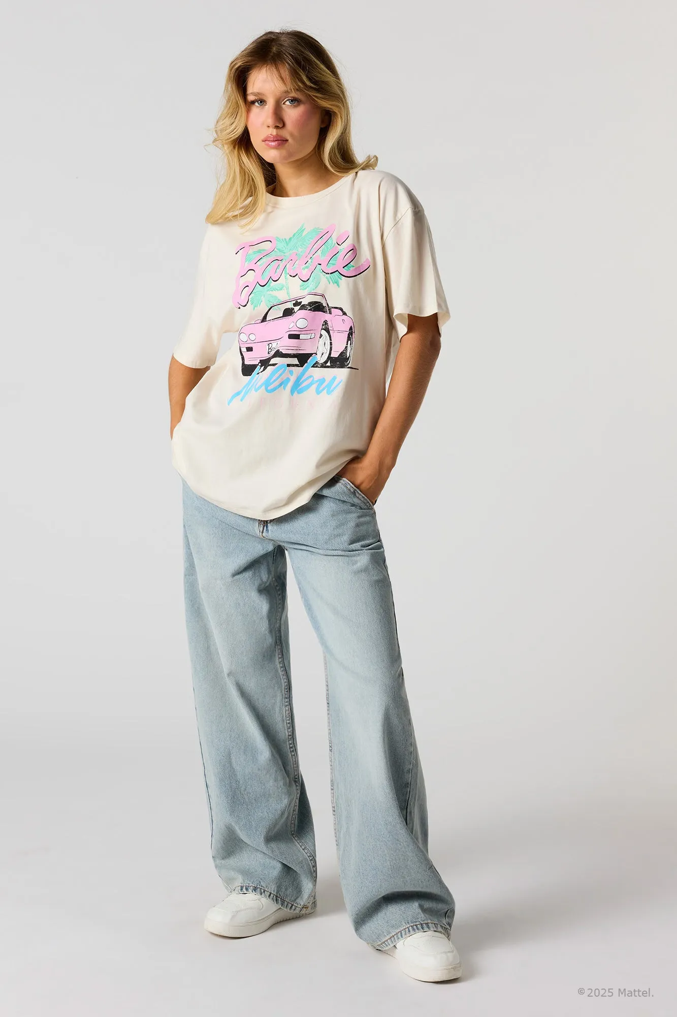 Barbie™ Malibu Graphic Boyfriend T-Shirt sold by Urban Planet product image thumbnail 3
