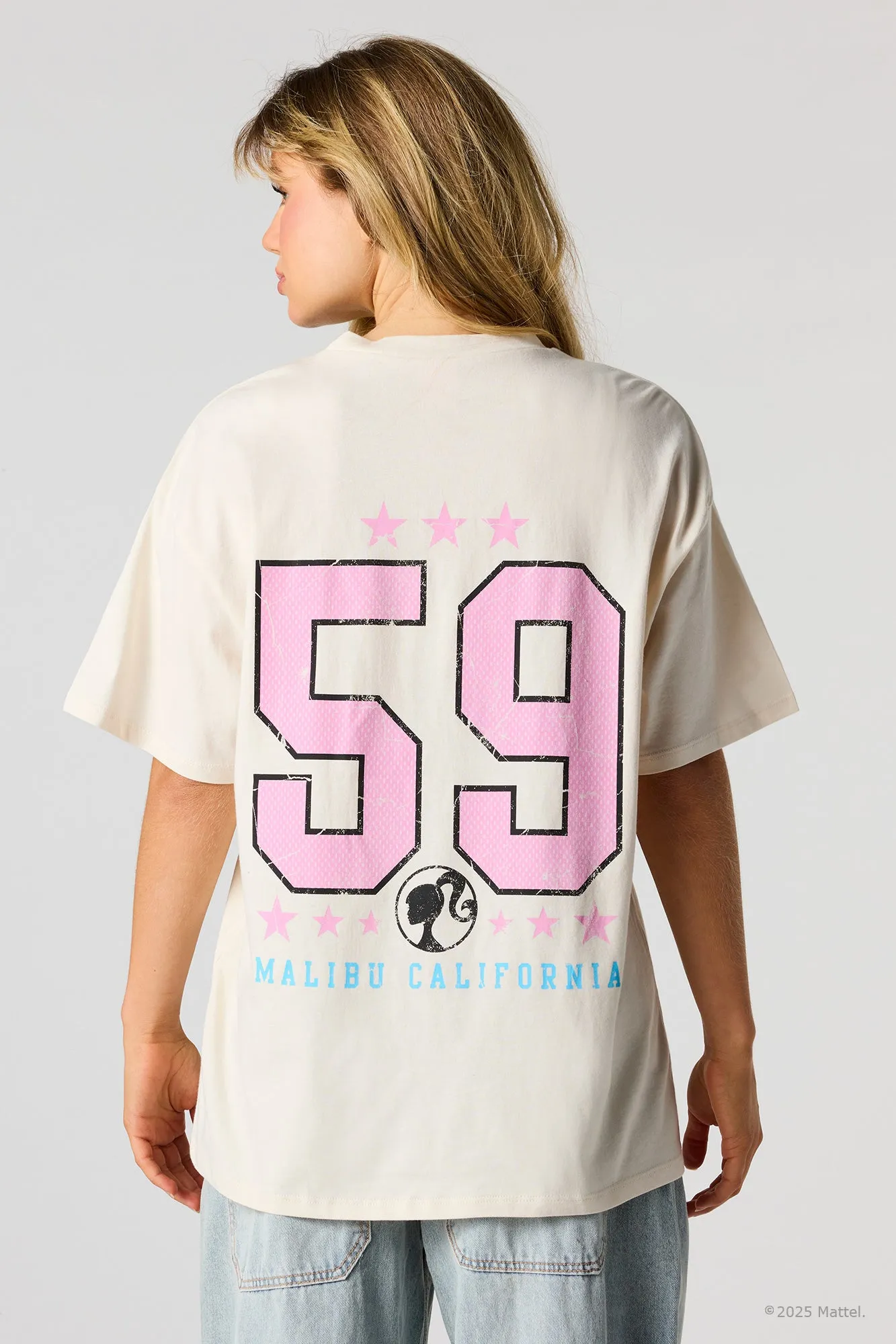 Barbie™ Malibu Graphic Boyfriend T-Shirt sold by Urban Planet product image thumbnail 2