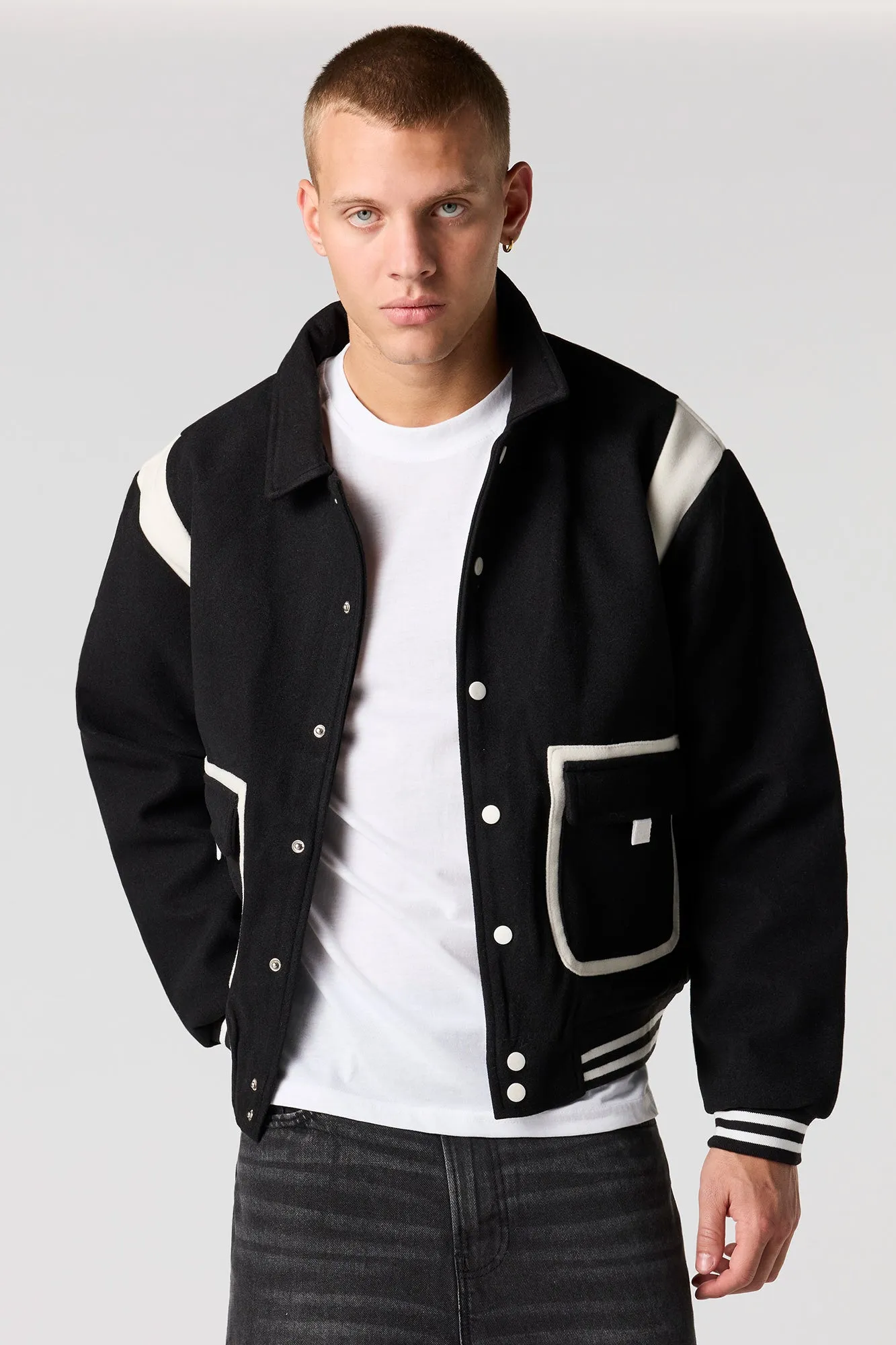 Colourblock Jacket sold by Urban Planet product image thumbnail 4