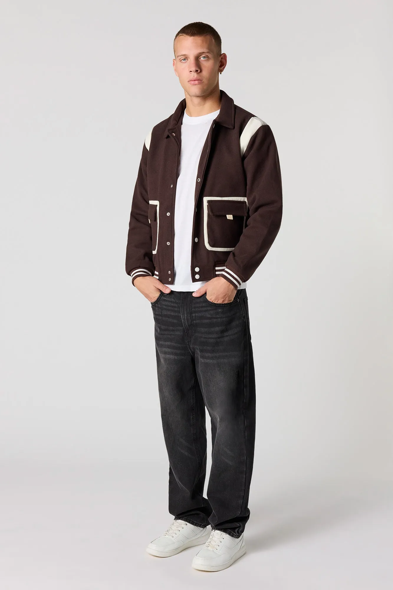 Colourblock Jacket sold by Urban Planet product image thumbnail 3