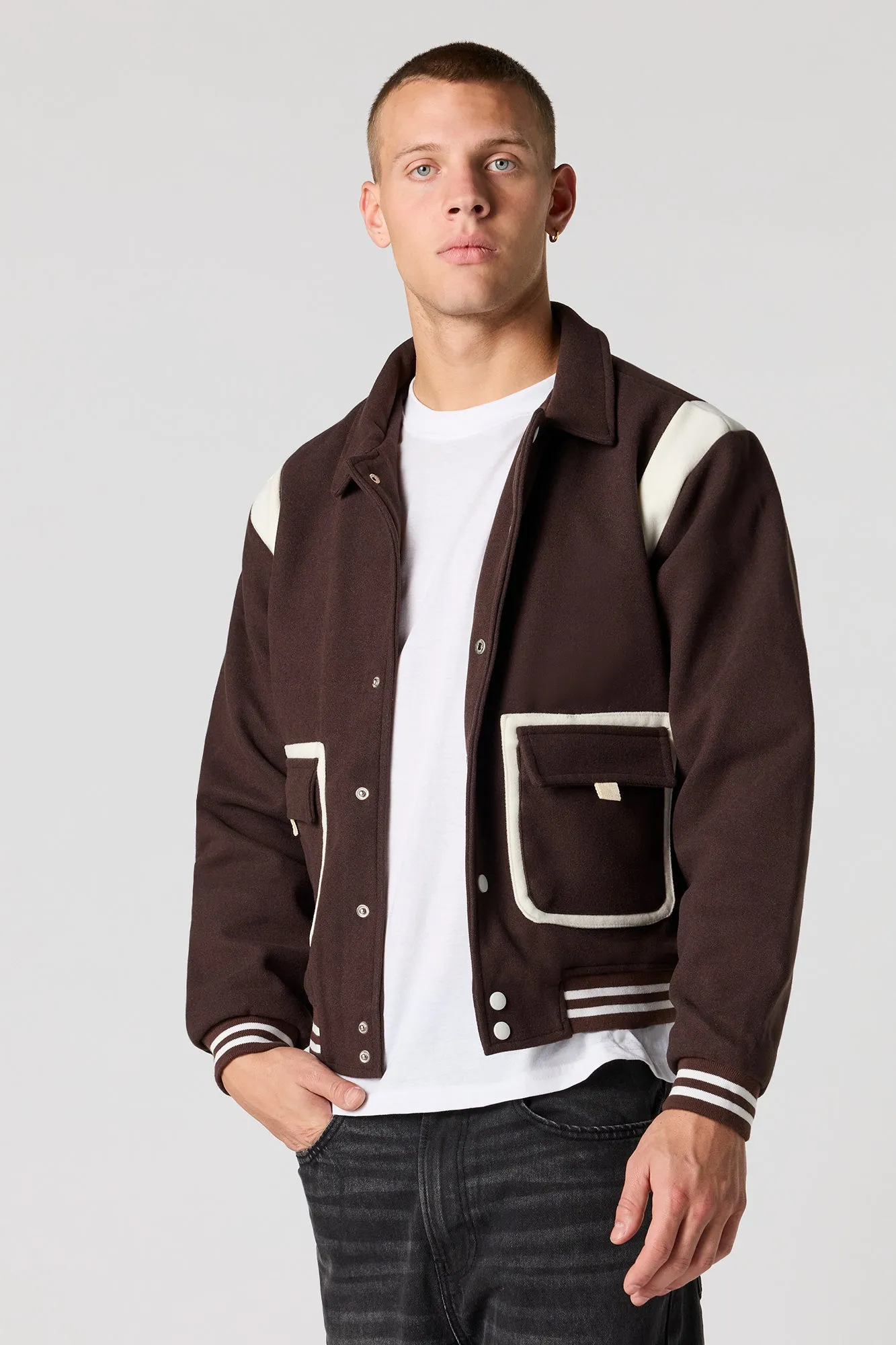 Colourblock Jacket sold by Urban Planet