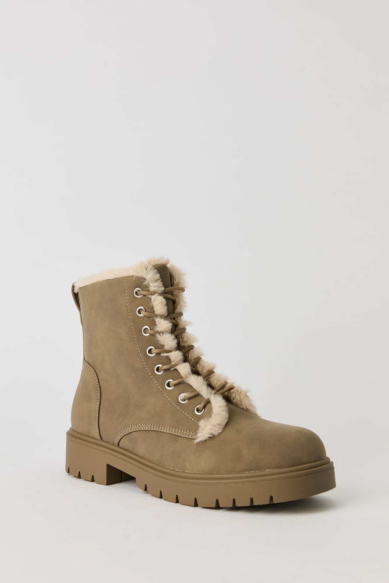 Faux Fur Lined Lace Up Boot sold by Urban Planet product image thumbnail 2