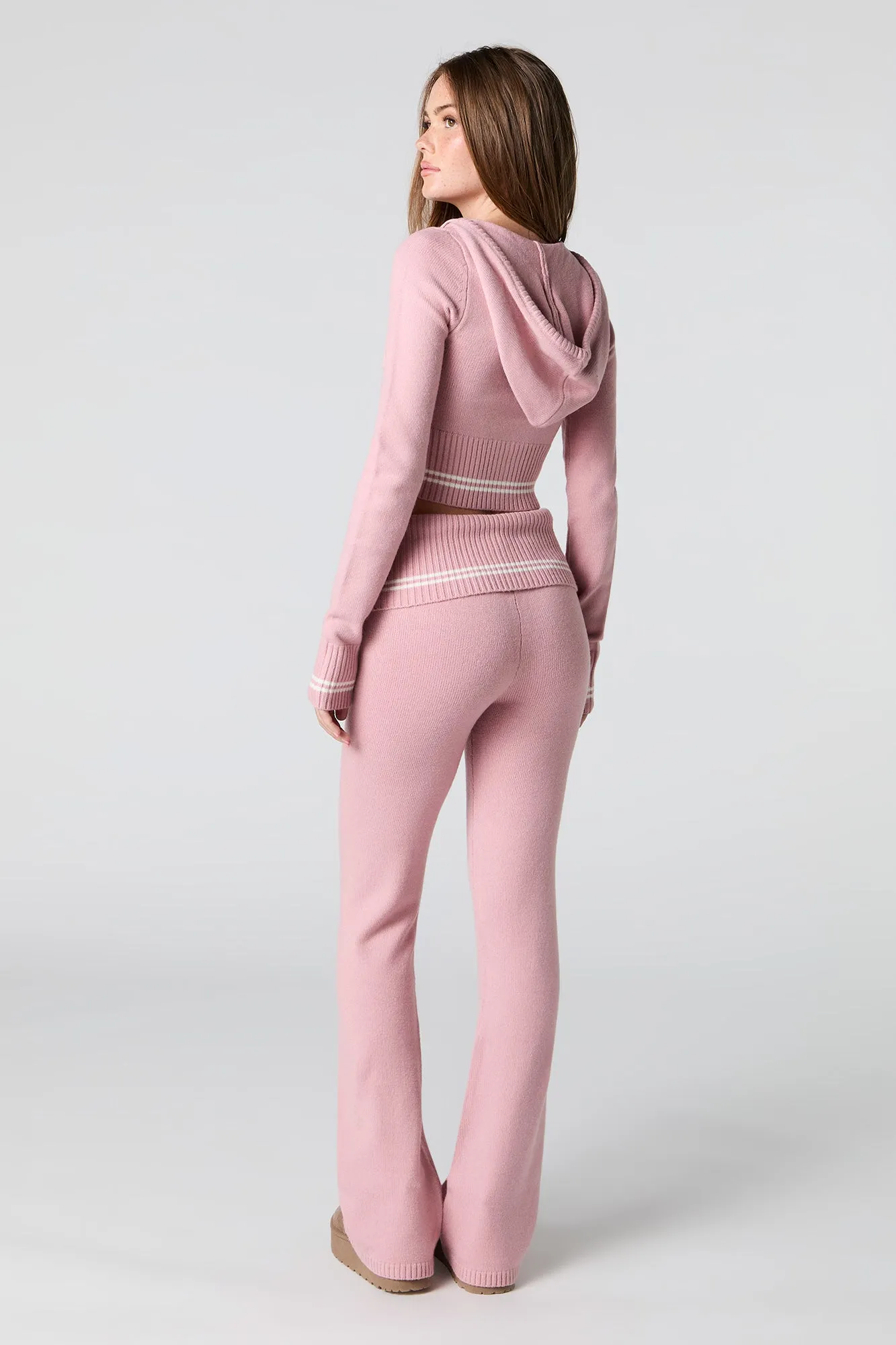 Foldover Waist Knit Flare Pant sold by Urban Planet product image thumbnail 3