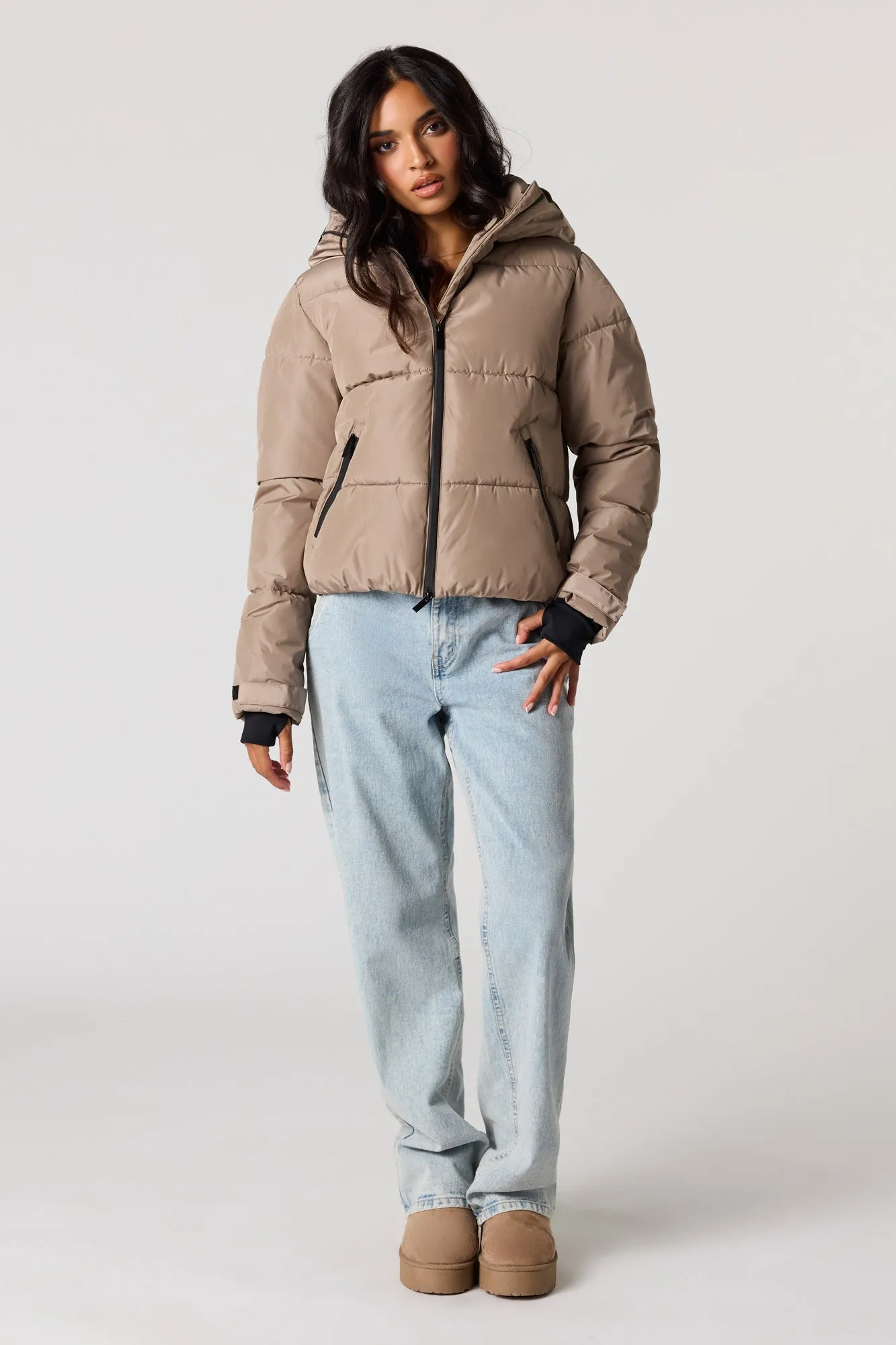 Puffer Hooded Jacket sold by Urban Planet product image thumbnail 3