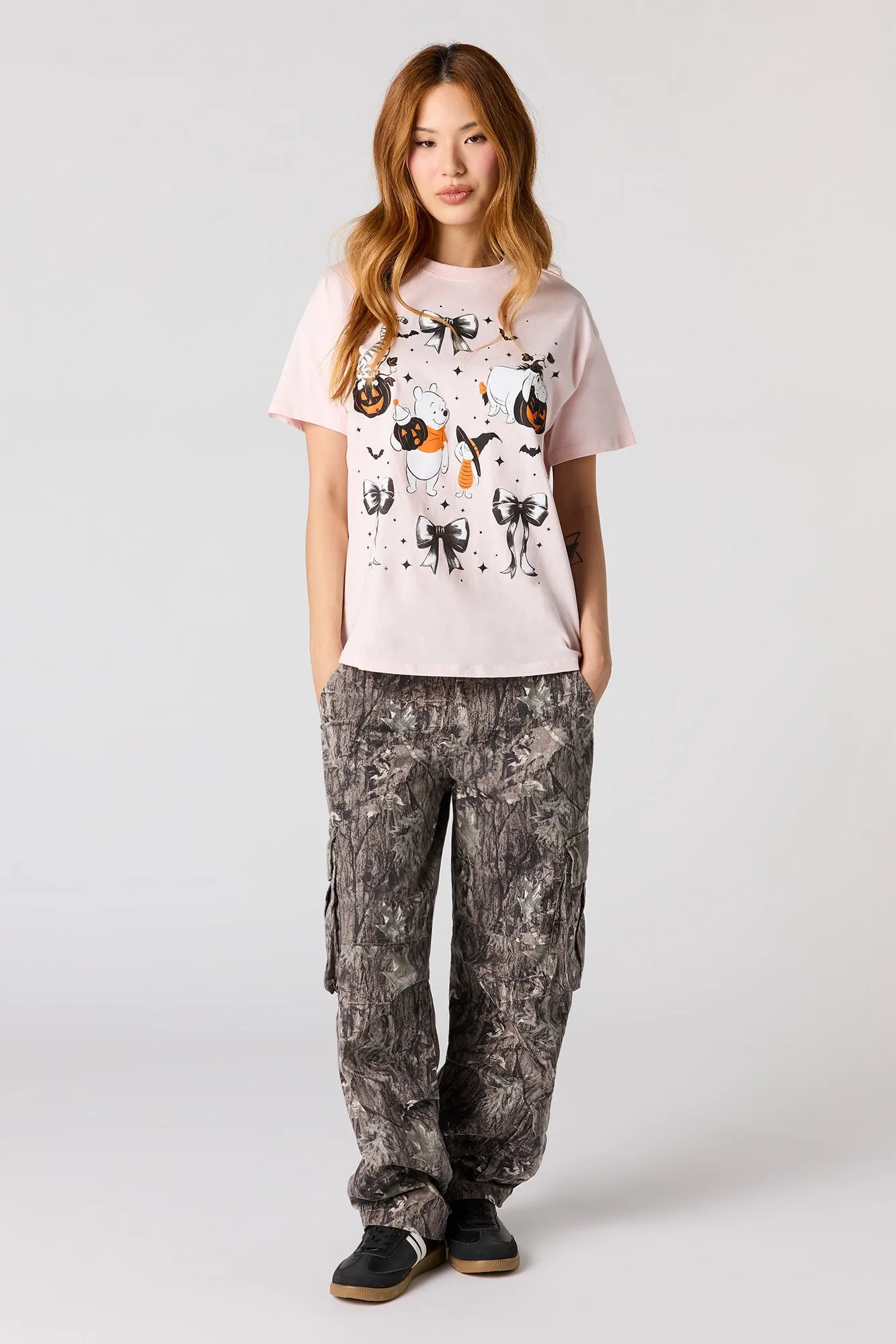 Pooh Bear Halloween Graphic Boyfriend T-Shirt sold by Urban Planet product image thumbnail 3