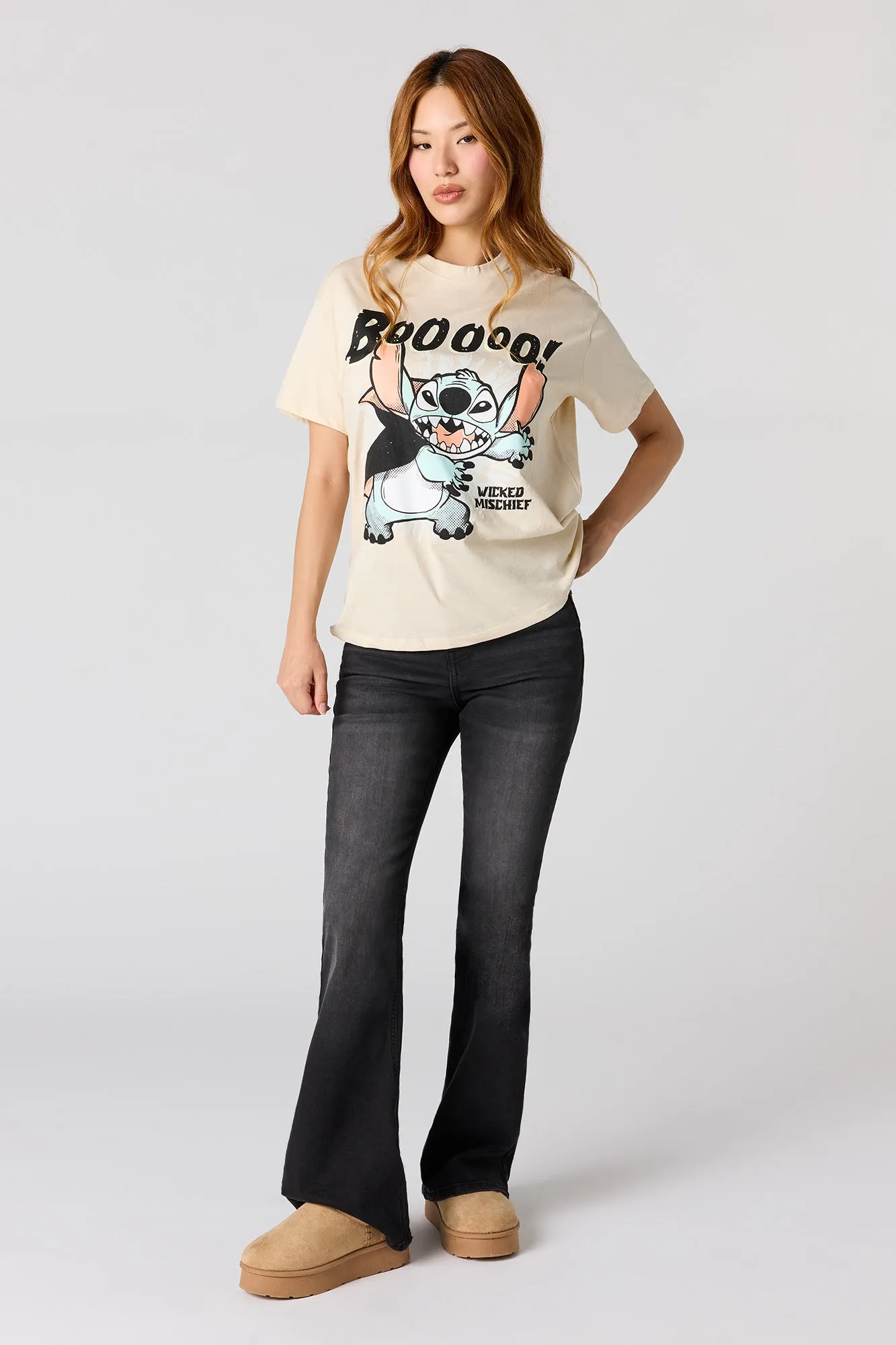 Stitch Halloween Graphic Boyfriend T-Shirt sold by Urban Planet product image thumbnail 3