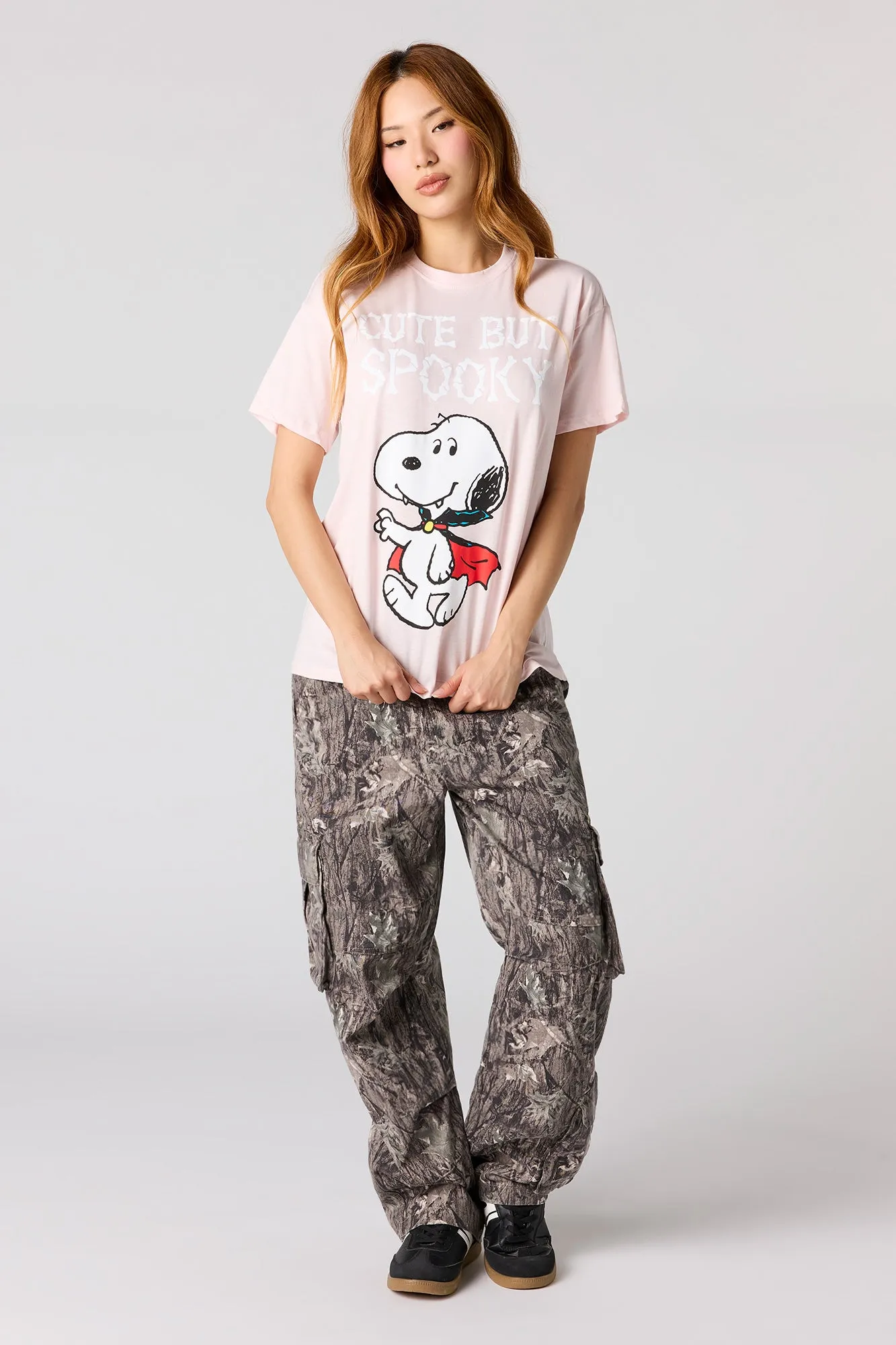 Snoopy Halloween Graphic Boyfriend T-Shirt sold by Urban Planet product image thumbnail 3