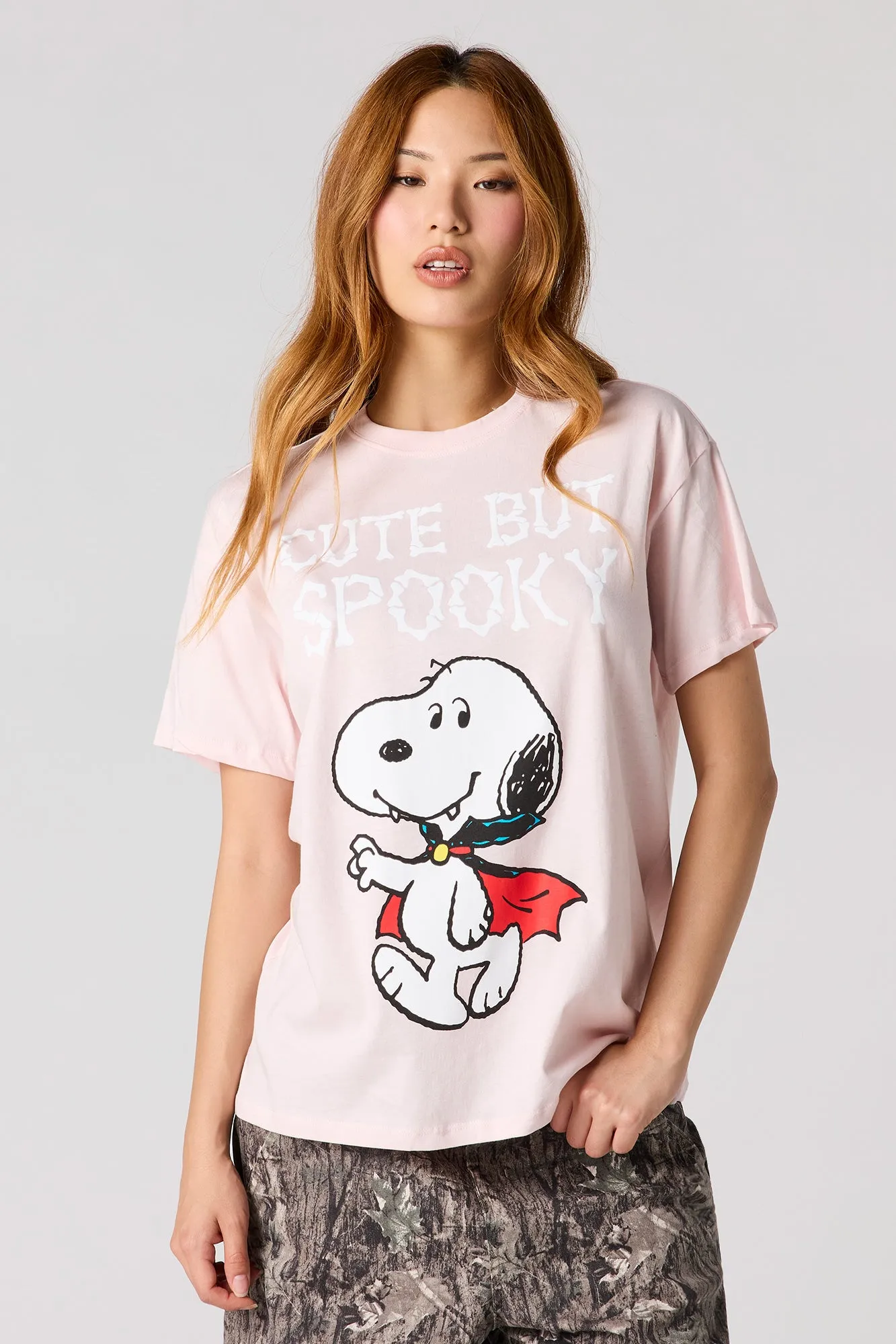Snoopy Halloween Graphic Boyfriend T-Shirt sold by Urban Planet