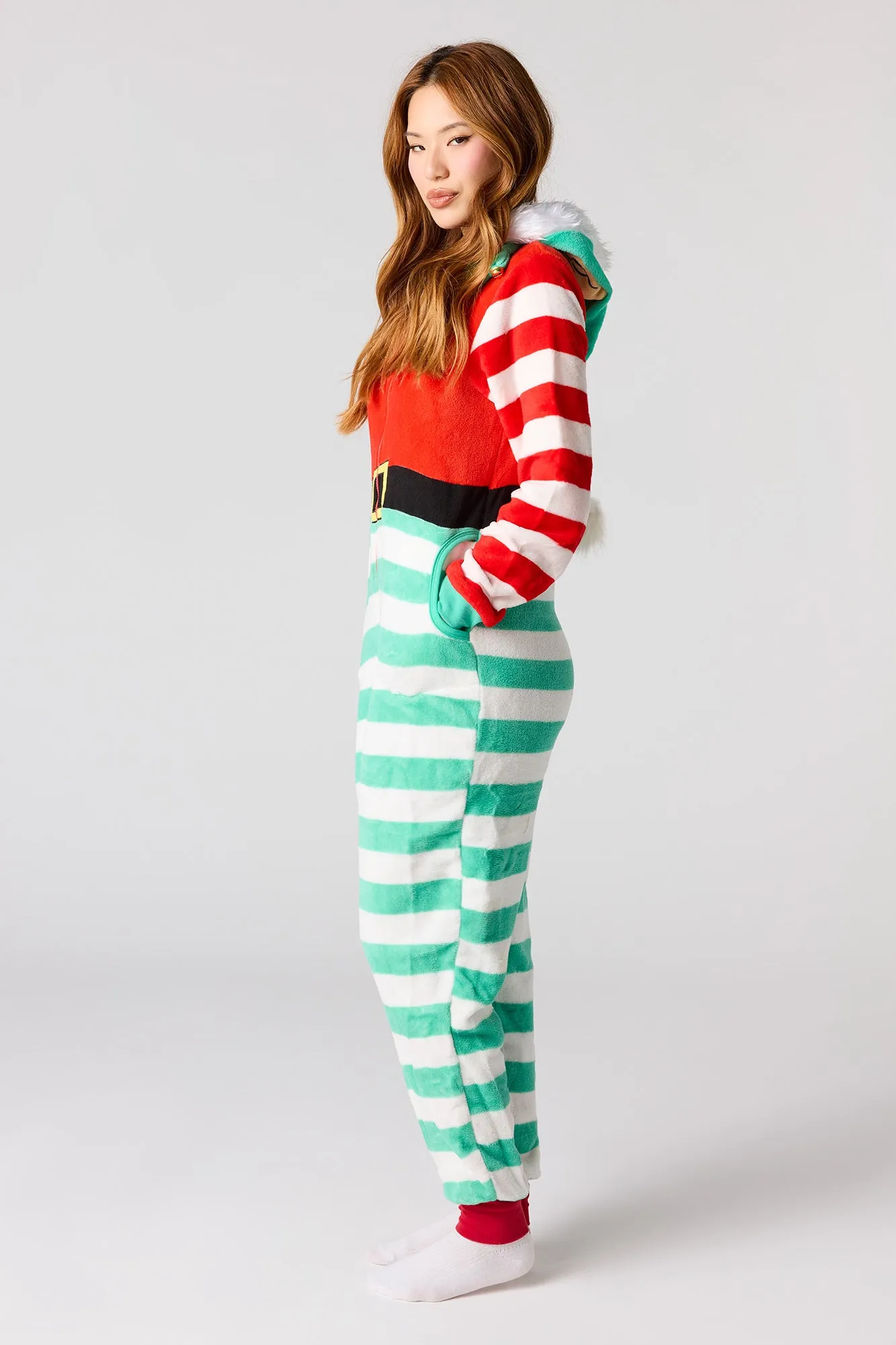3D Elf Plush Christmas Onesie sold by Urban Planet product image thumbnail 2