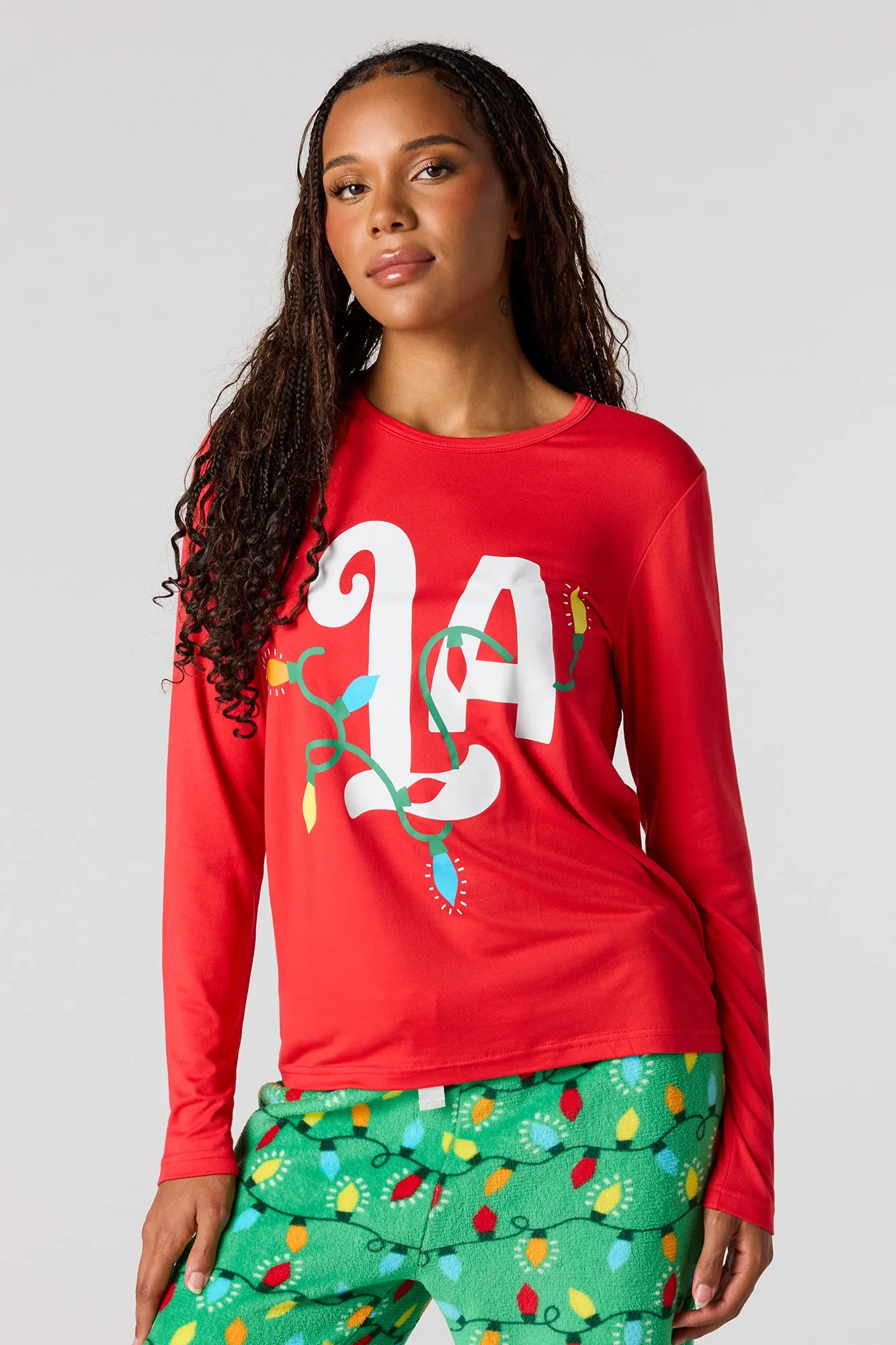 Womens Fammy Jammies 'Tis the Season Pajama Set sold by Urban Planet product image thumbnail 2