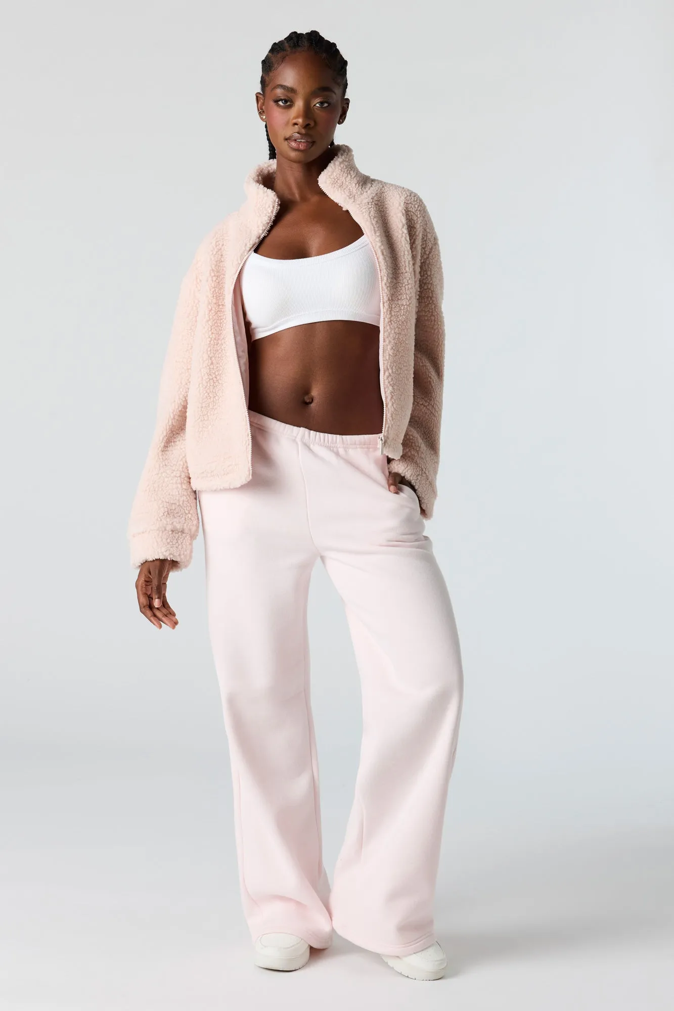 Sherpa Zip-Up Jacket sold by Urban Planet product image thumbnail 3