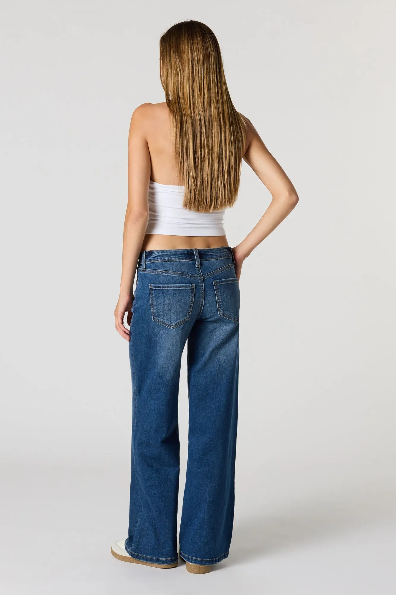 Low Rise Baggy Dark Jean sold by Urban Planet product image thumbnail 3