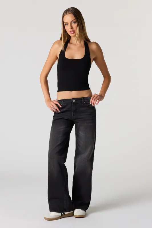 Low Rise Baggy Black Jean sold by Urban Planet