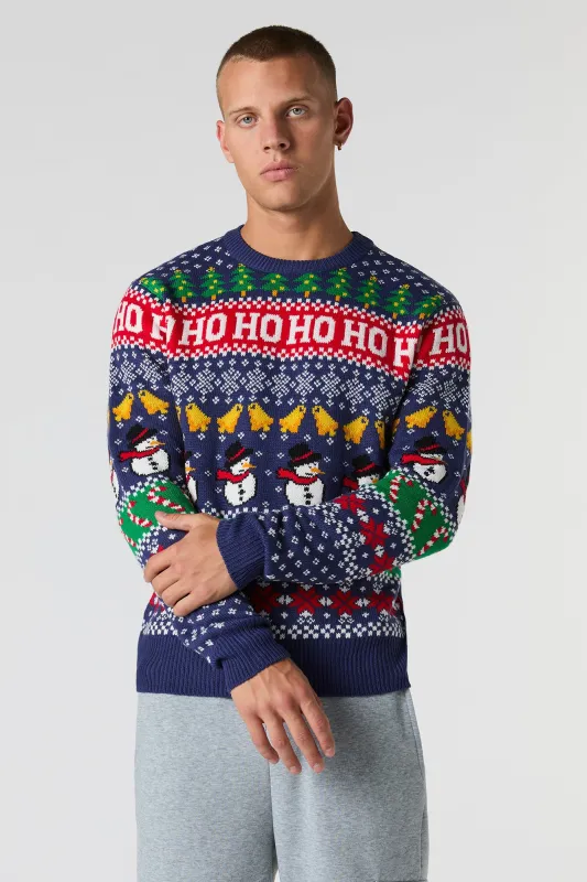 Snowman Fair Isle Christmas Sweater sold by Urban Planet