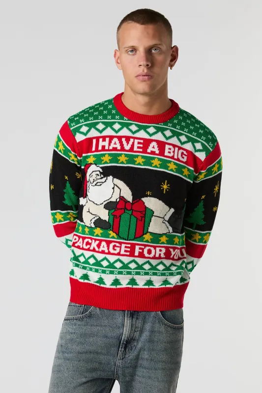 Santa Package Christmas Sweater sold by Urban Planet