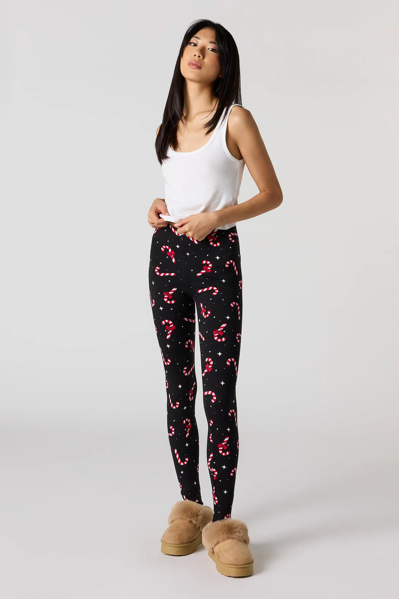 Christmas Print Legging sold by Urban Planet product image thumbnail 4