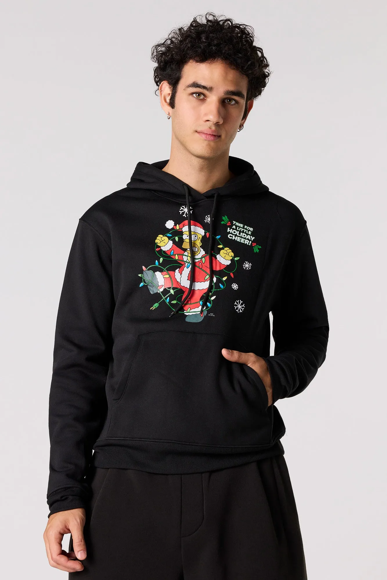 Christmas The Simpsons Fleece Hoodie sold by Urban Planet product image thumbnail 4