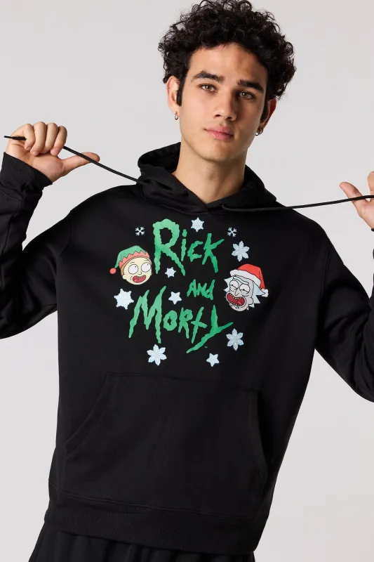 Christmas Rick & Morty Fleece Hoodie sold by Urban Planet