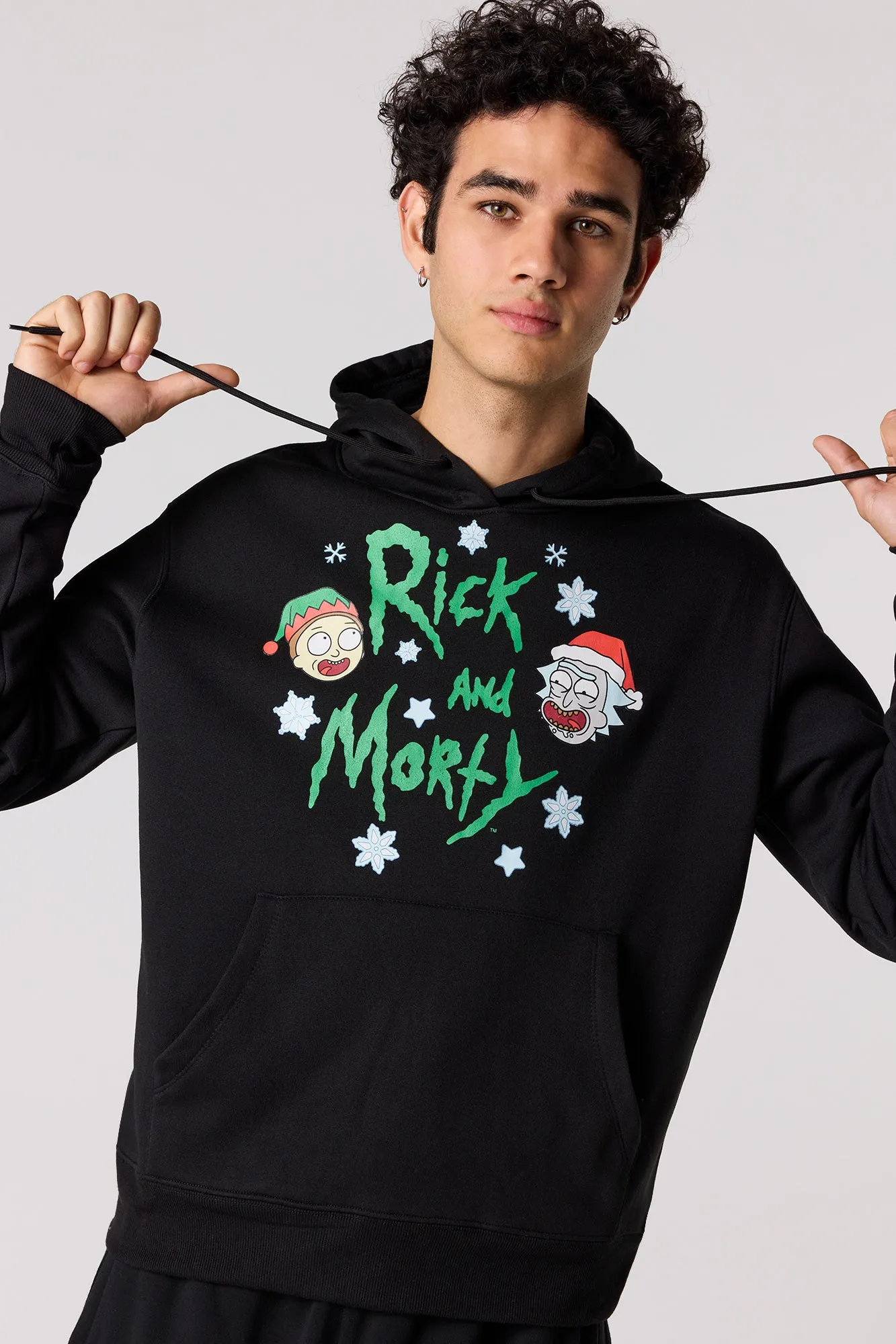 Christmas Rick & Morty Fleece Hoodie sold by Urban Planet