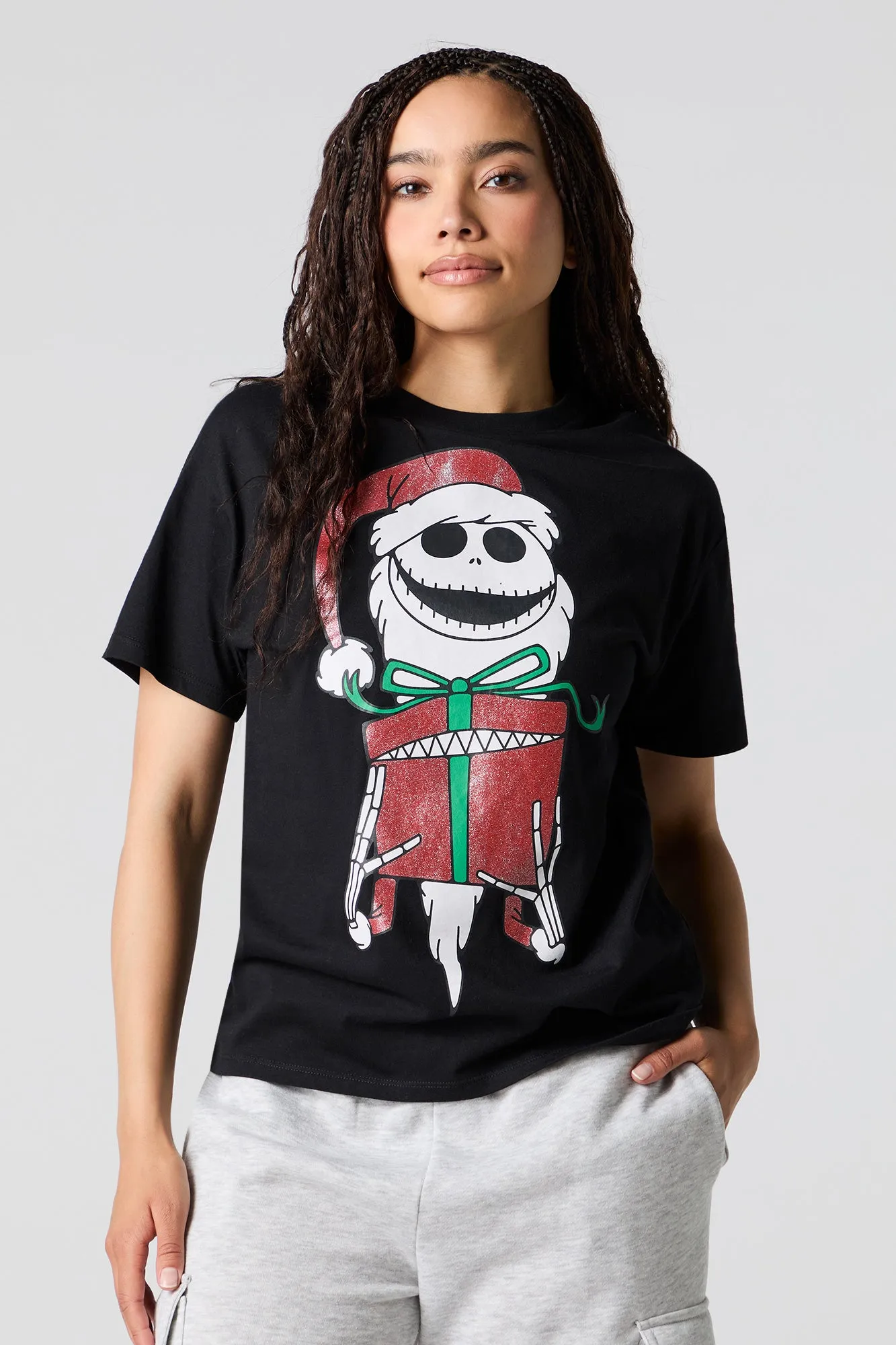 Jack Christmas Graphic Boyfriend T-Shirt sold by Urban Planet