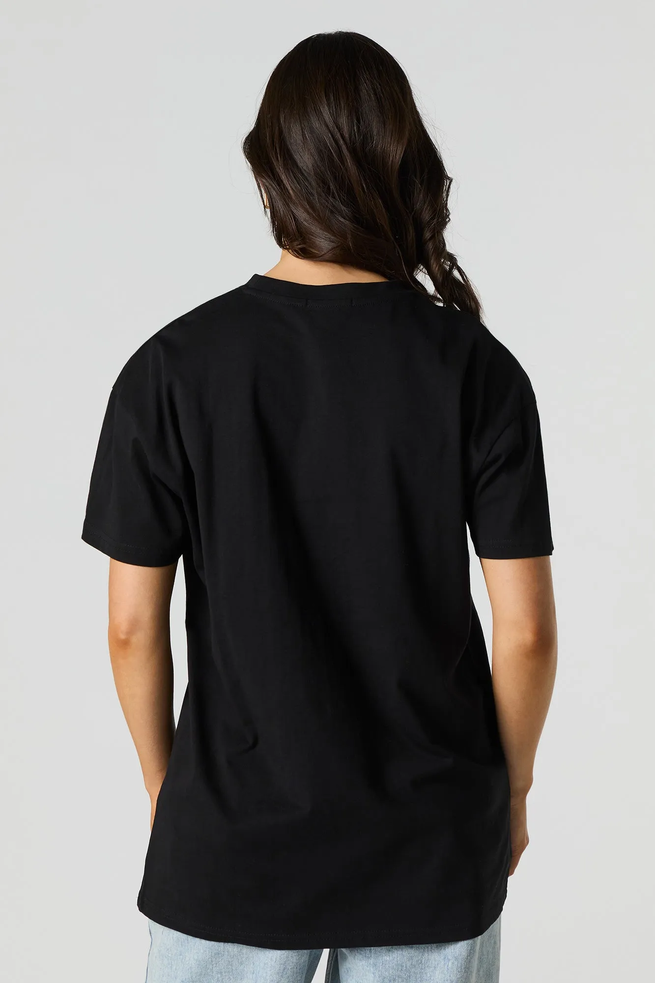 Pink Christmas Trees Graphic Oversized T-Shirt sold by Urban Planet product image thumbnail 2