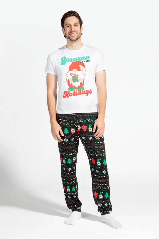 Mens Fammy Jammies Gnome for the Holidays Pajama Set sold by Urban Planet