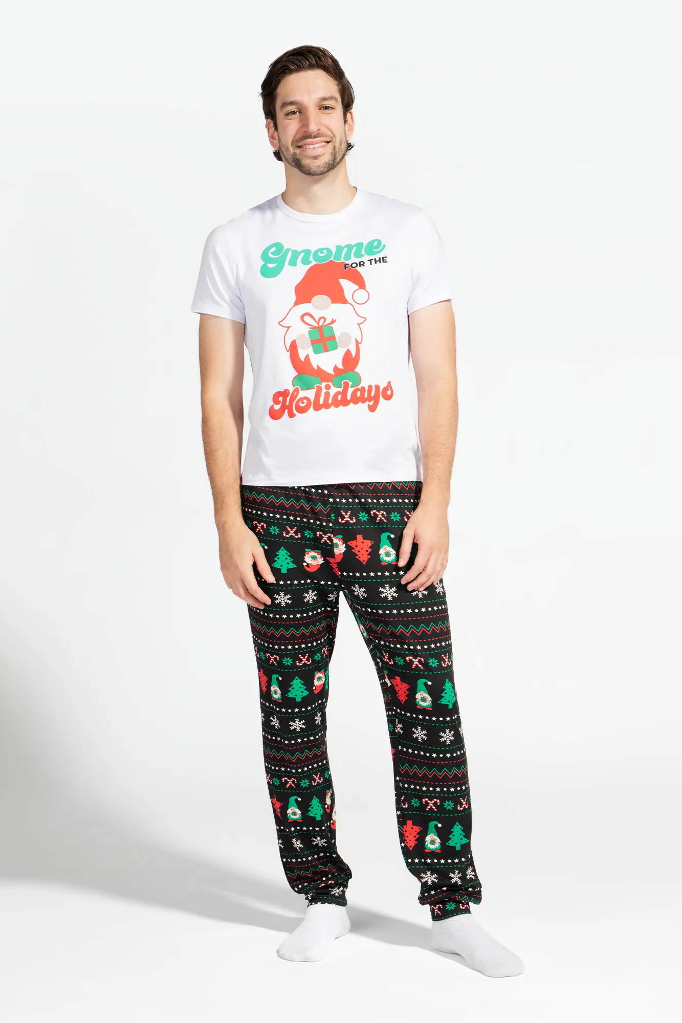 Mens Fammy Jammies Gnome for the Holidays Pajama Set sold by Urban Planet