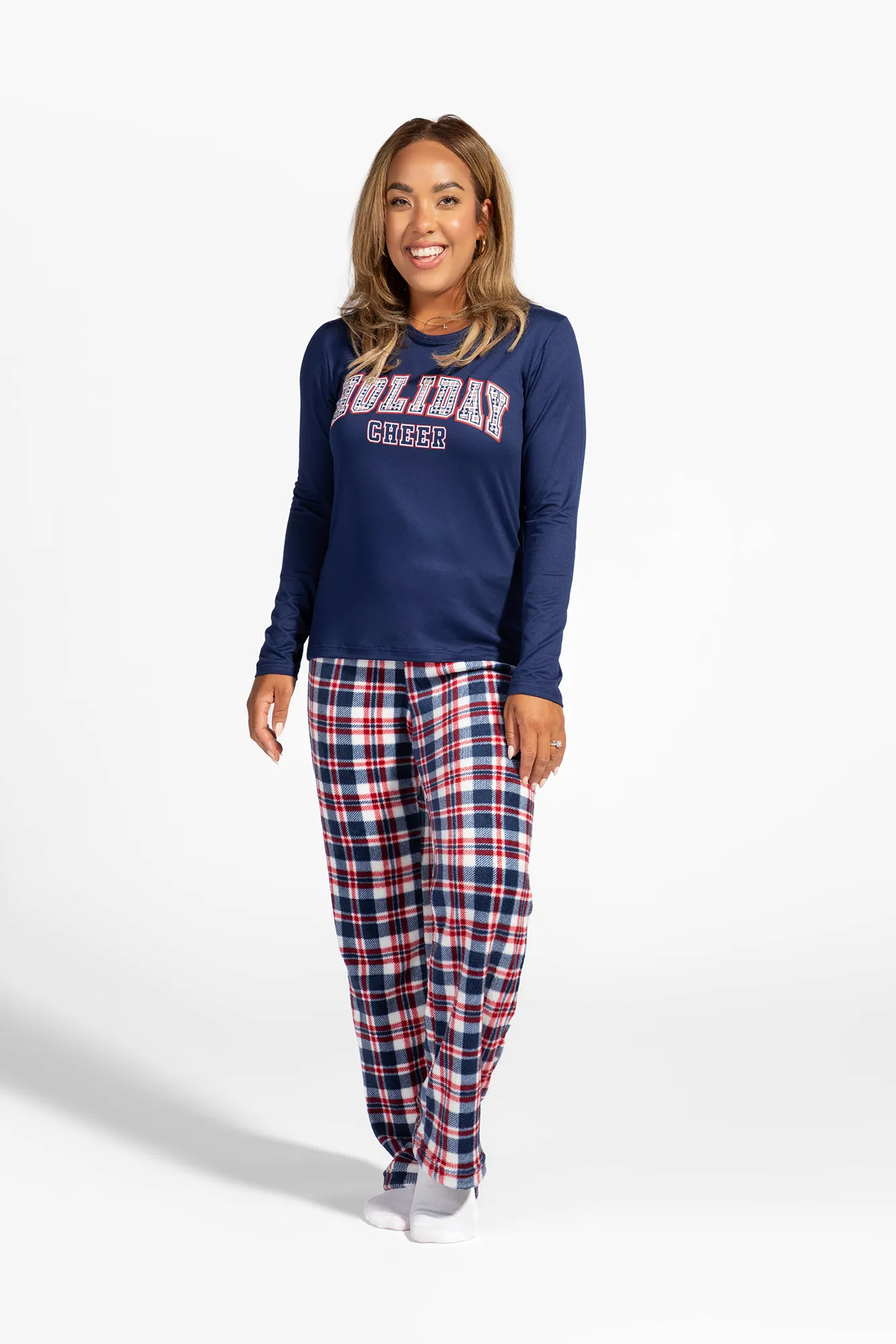 Womens Fammy Jammies Holiday Cheer Pajama Set sold by Urban Planet