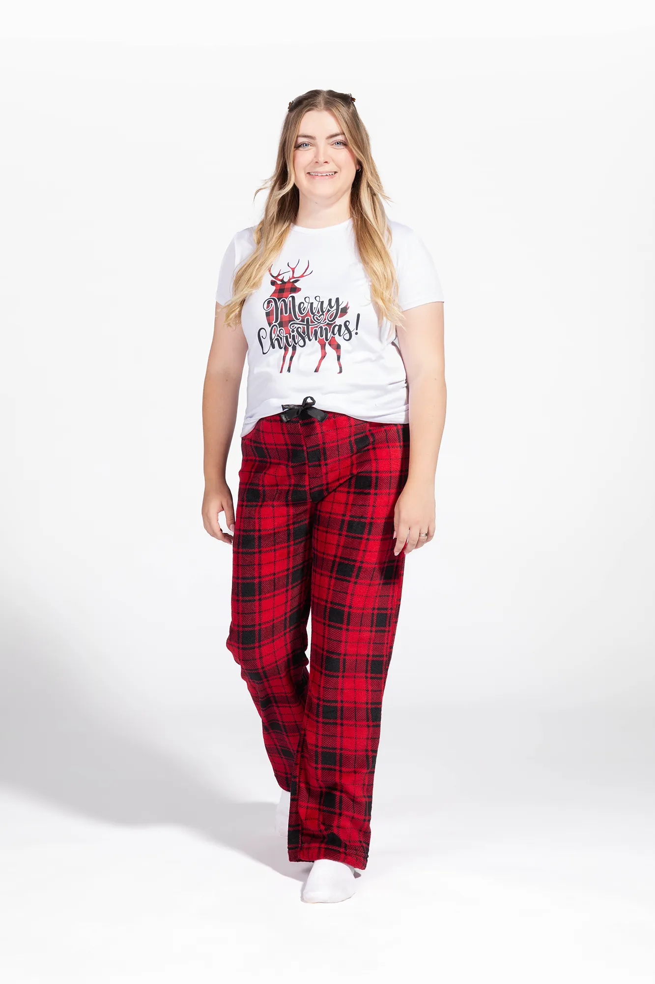 Womens Fammy Jammies Merry Christmas Pajama Set sold by Urban Planet