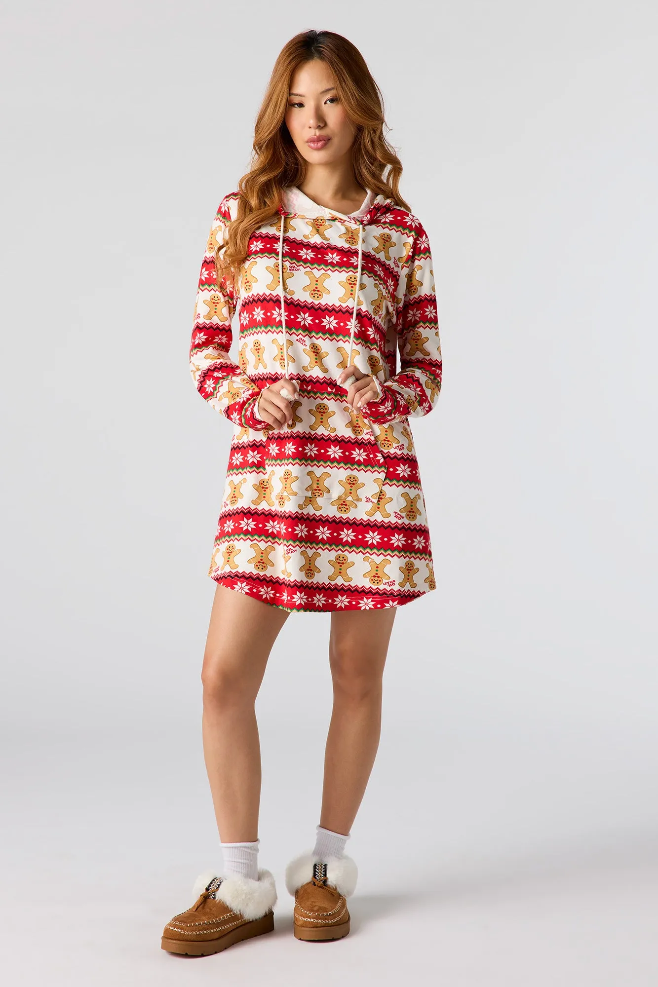 Womens Fammy Jammies Oh Snap! Pajama Dress sold by Urban Planet product image thumbnail 4