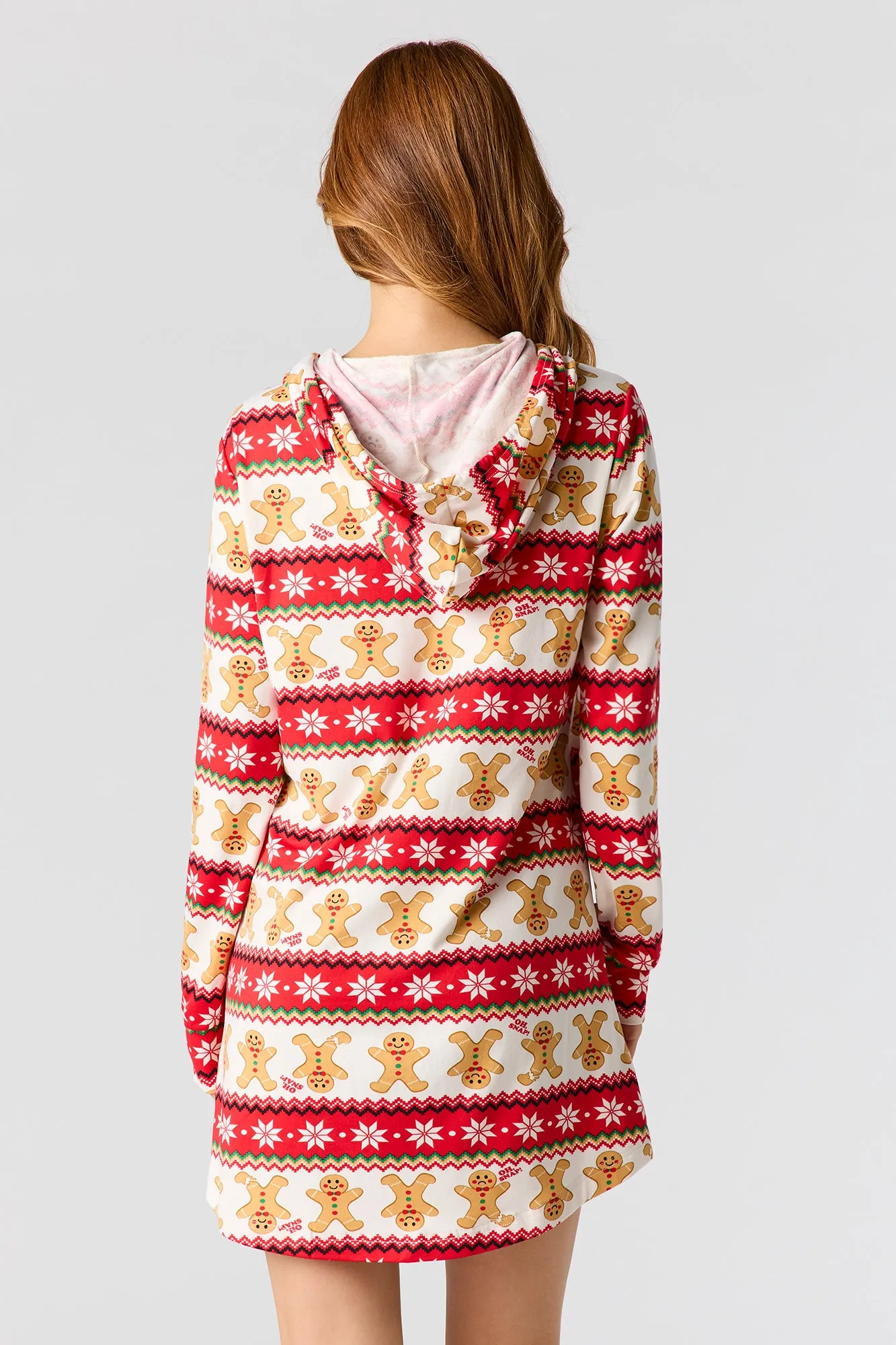 Womens Fammy Jammies Oh Snap! Pajama Dress sold by Urban Planet product image thumbnail 3