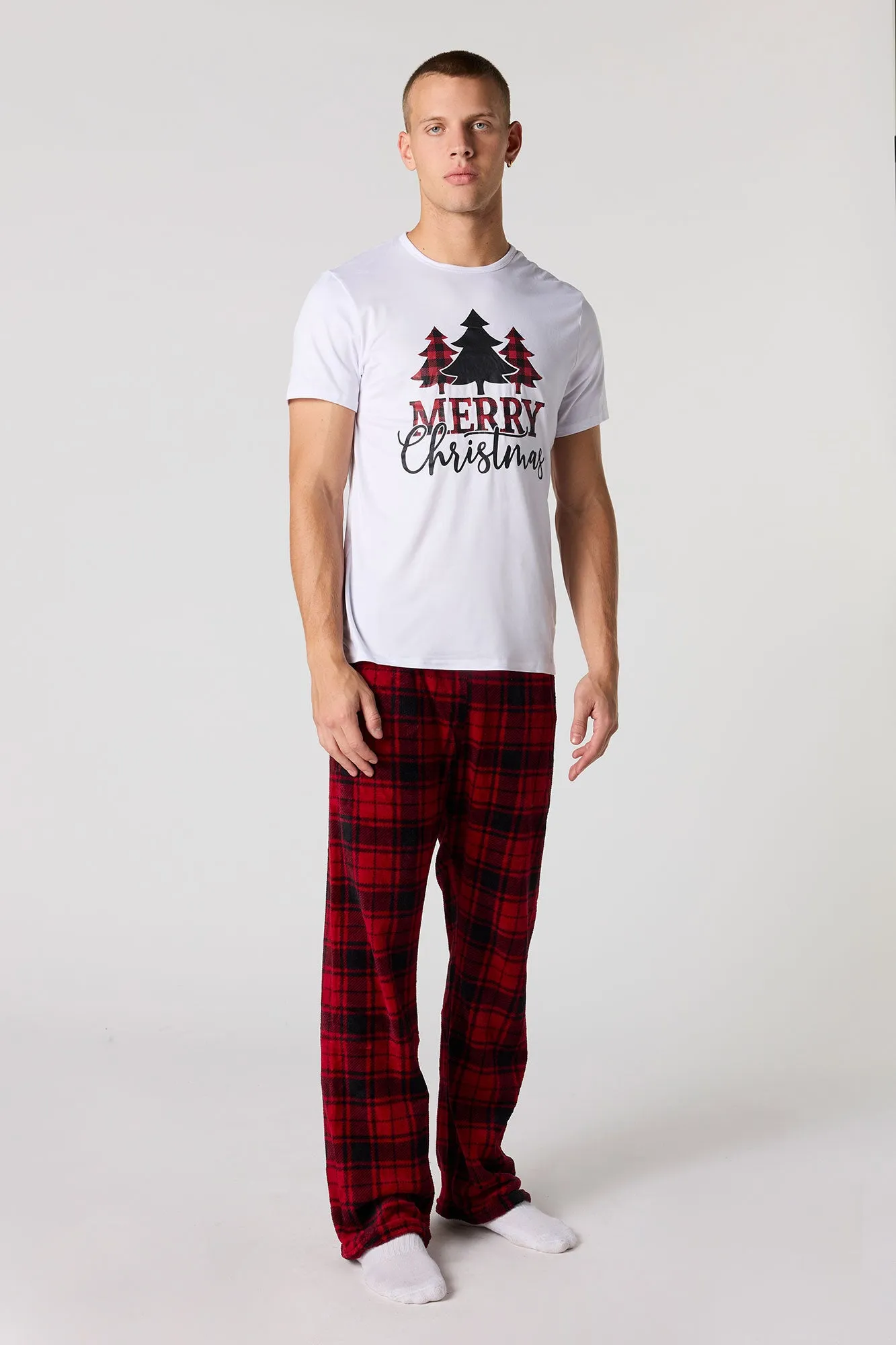 Mens Fammy Jammies Merry Christmas Pajama Set sold by Urban Planet product image thumbnail 4
