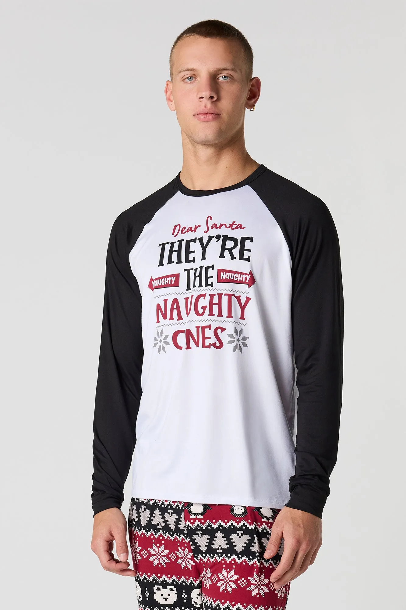 Mens Fammy Jammies Naughty List Pajama Set sold by Urban Planet product image thumbnail 2