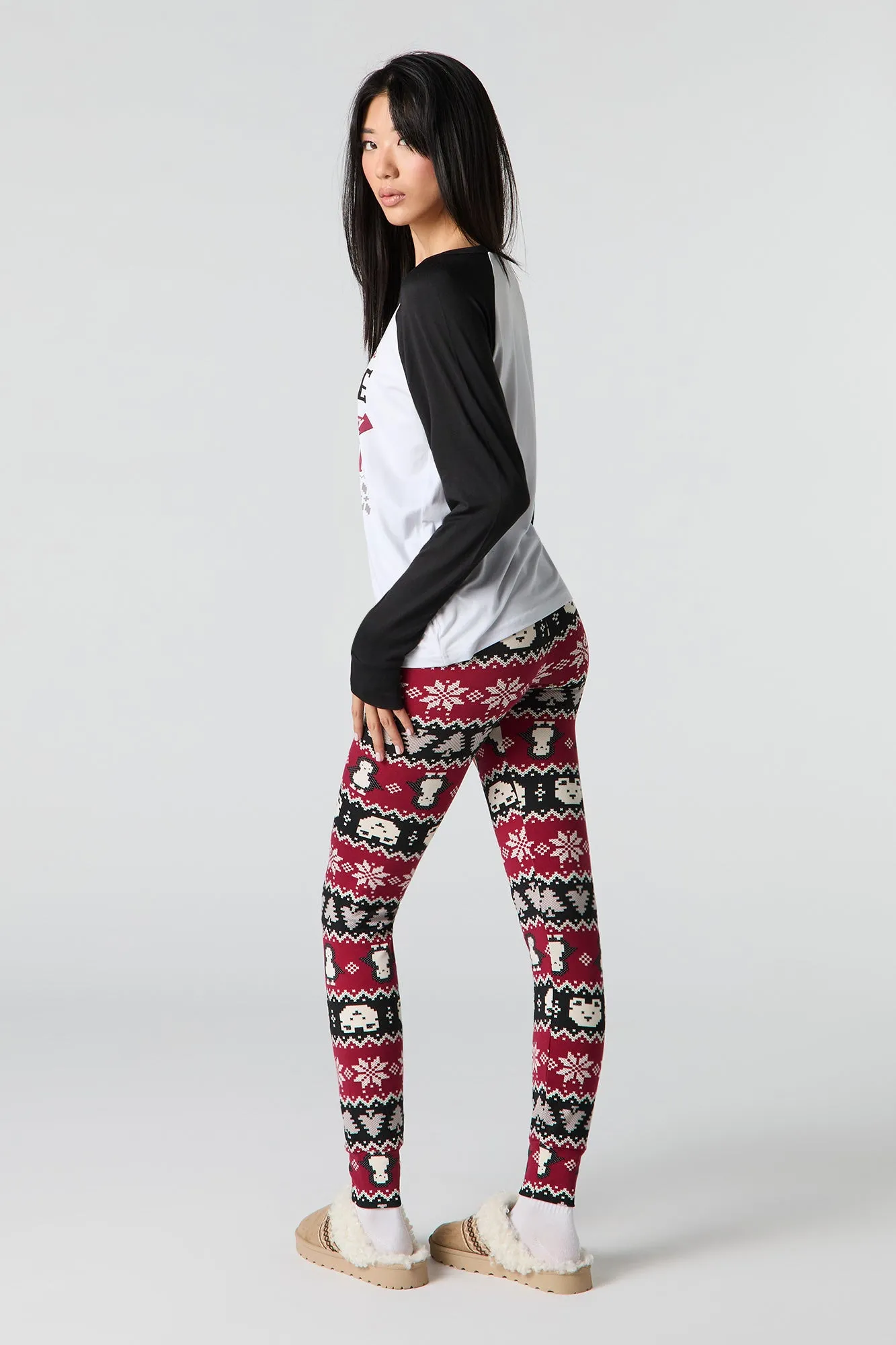 Womens Fammy Jammies Naughty List Pajama Set sold by Urban Planet product image thumbnail 4