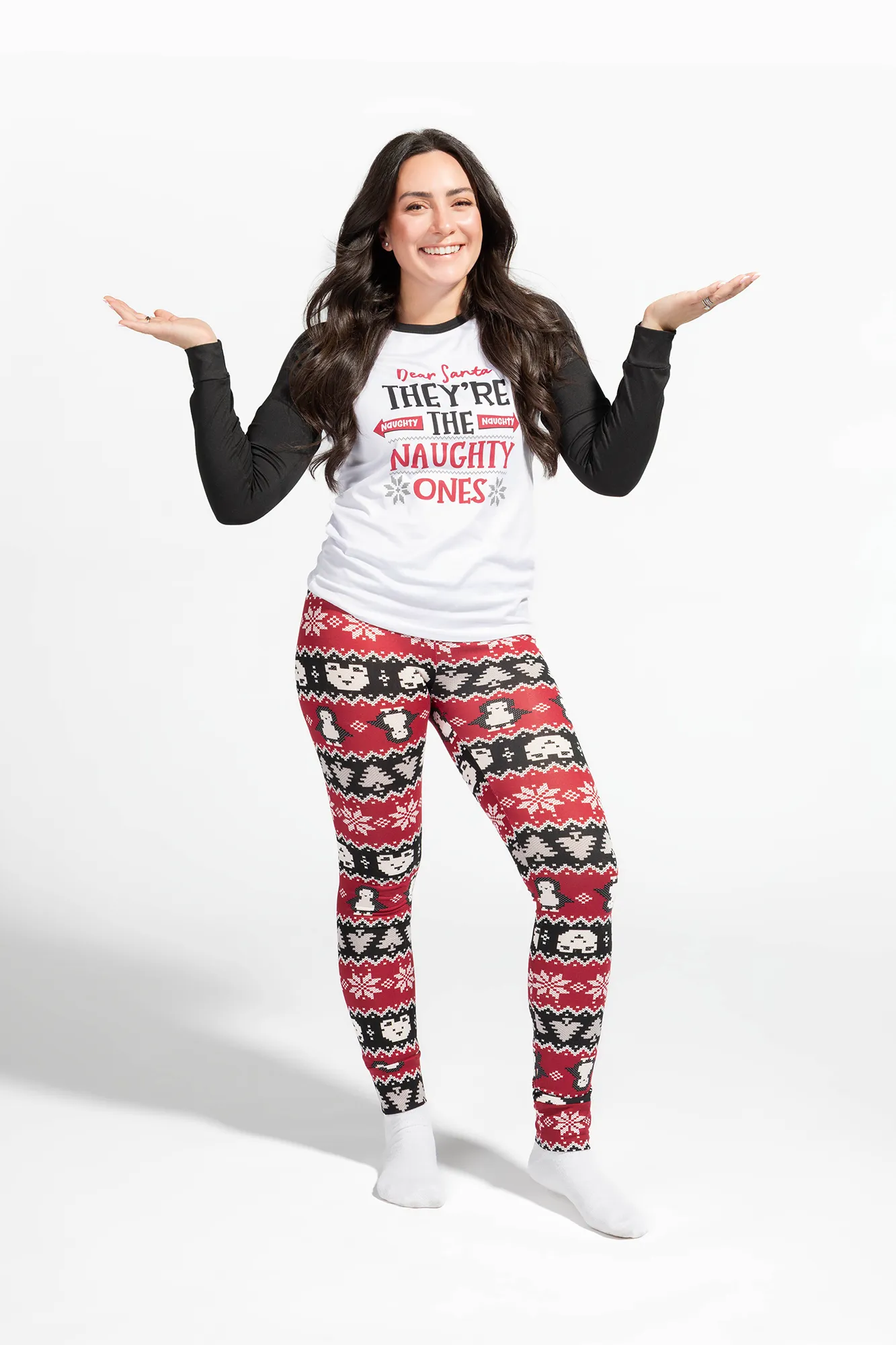 Womens Fammy Jammies Naughty List Pajama Set sold by Urban Planet