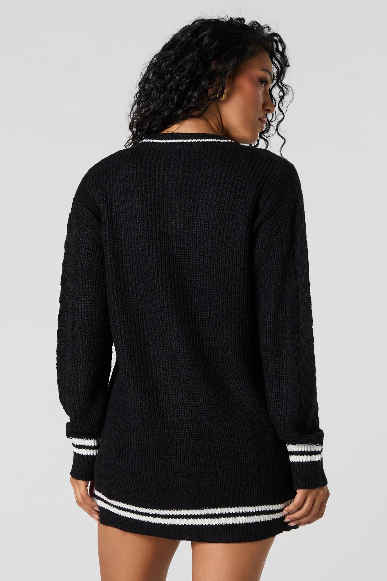 Cable Knit Cardigan sold by Urban Planet product image thumbnail 2