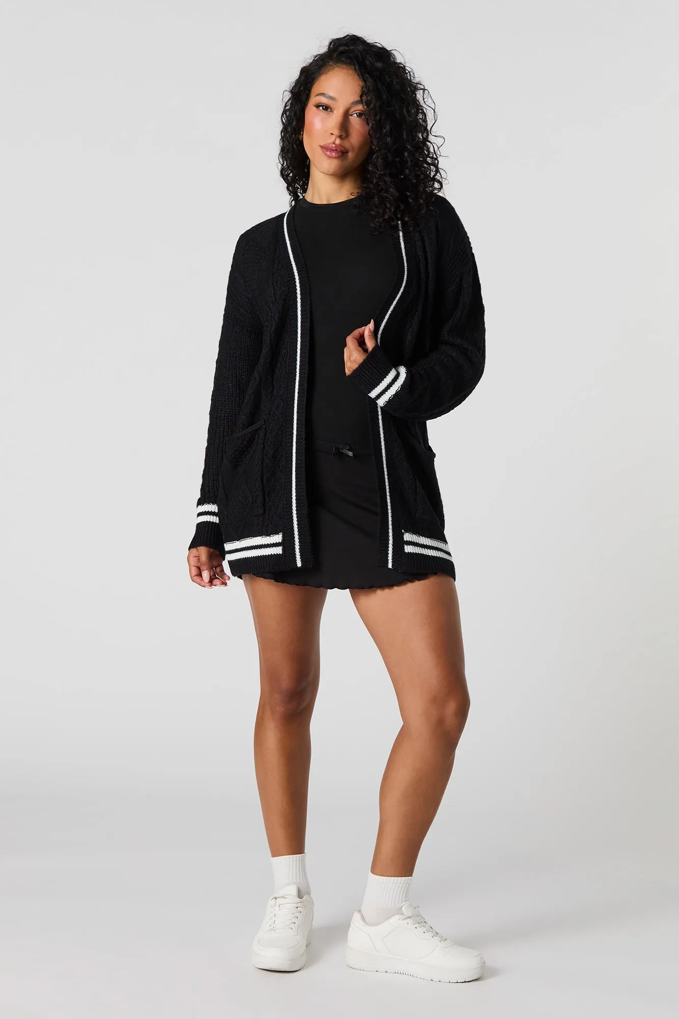 Cable Knit Cardigan sold by Urban Planet product image thumbnail 3