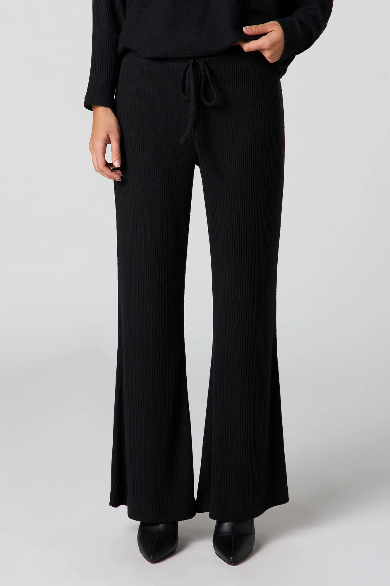 Ribbed Knit Flare Pant sold by Urban Planet product image thumbnail 5
