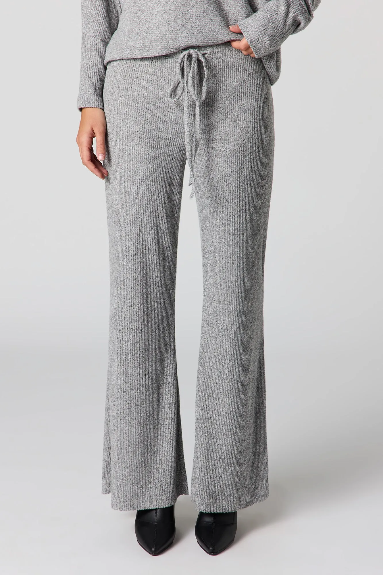 Ribbed Knit Flare Pant sold by Urban Planet product image thumbnail 2