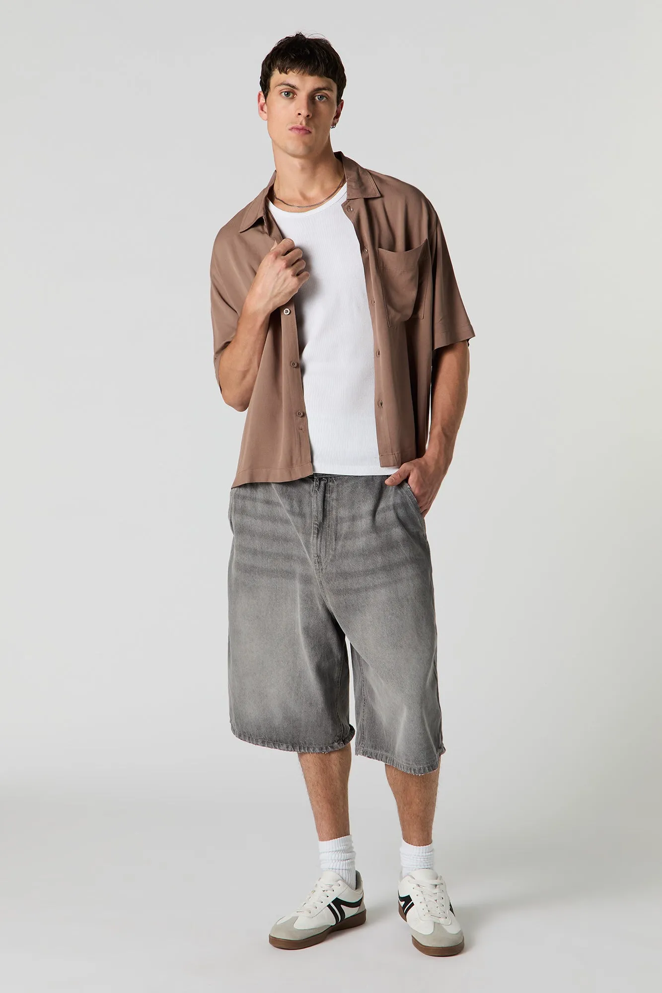 Boxy Button-Up Top sold by Urban Planet product image thumbnail 3