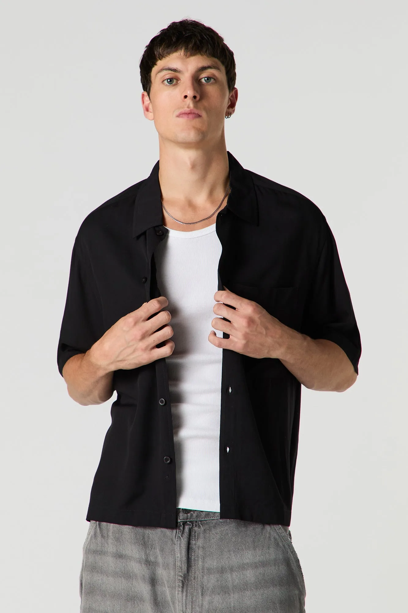 Boxy Button-Up Top sold by Urban Planet product image thumbnail 4
