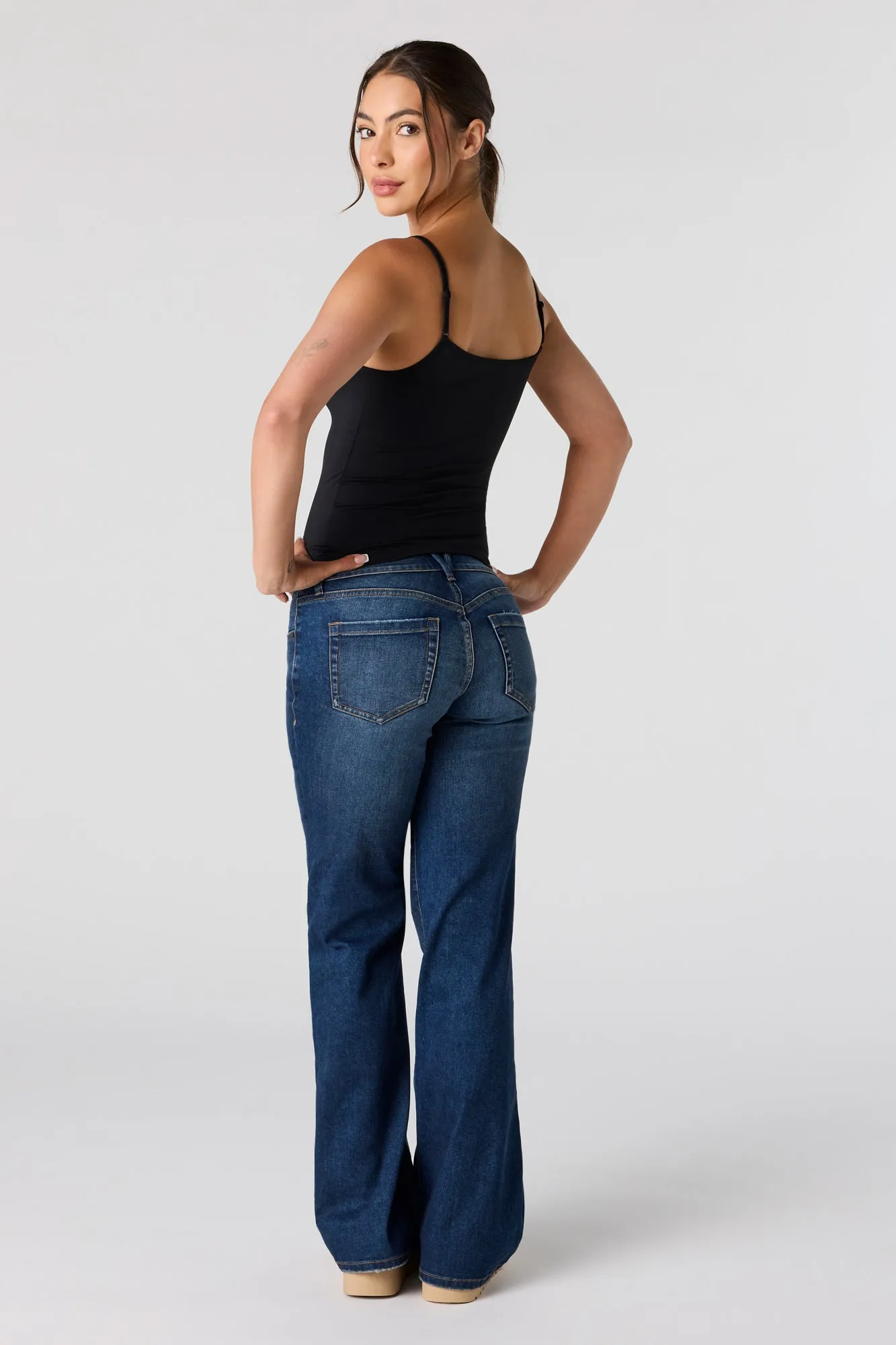 Low Rise Flare Dark Jean sold by Urban Planet product image thumbnail 3