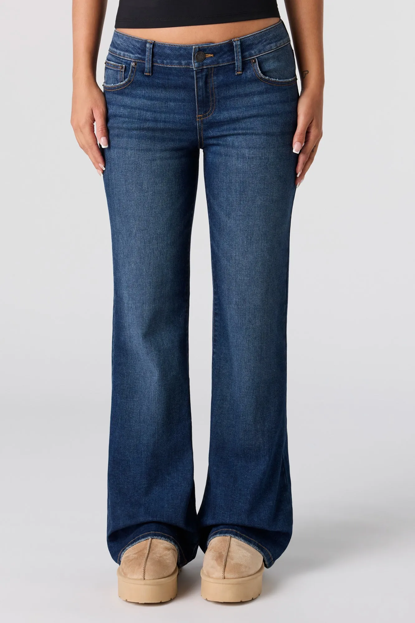 Low Rise Flare Dark Jean sold by Urban Planet product image thumbnail 2