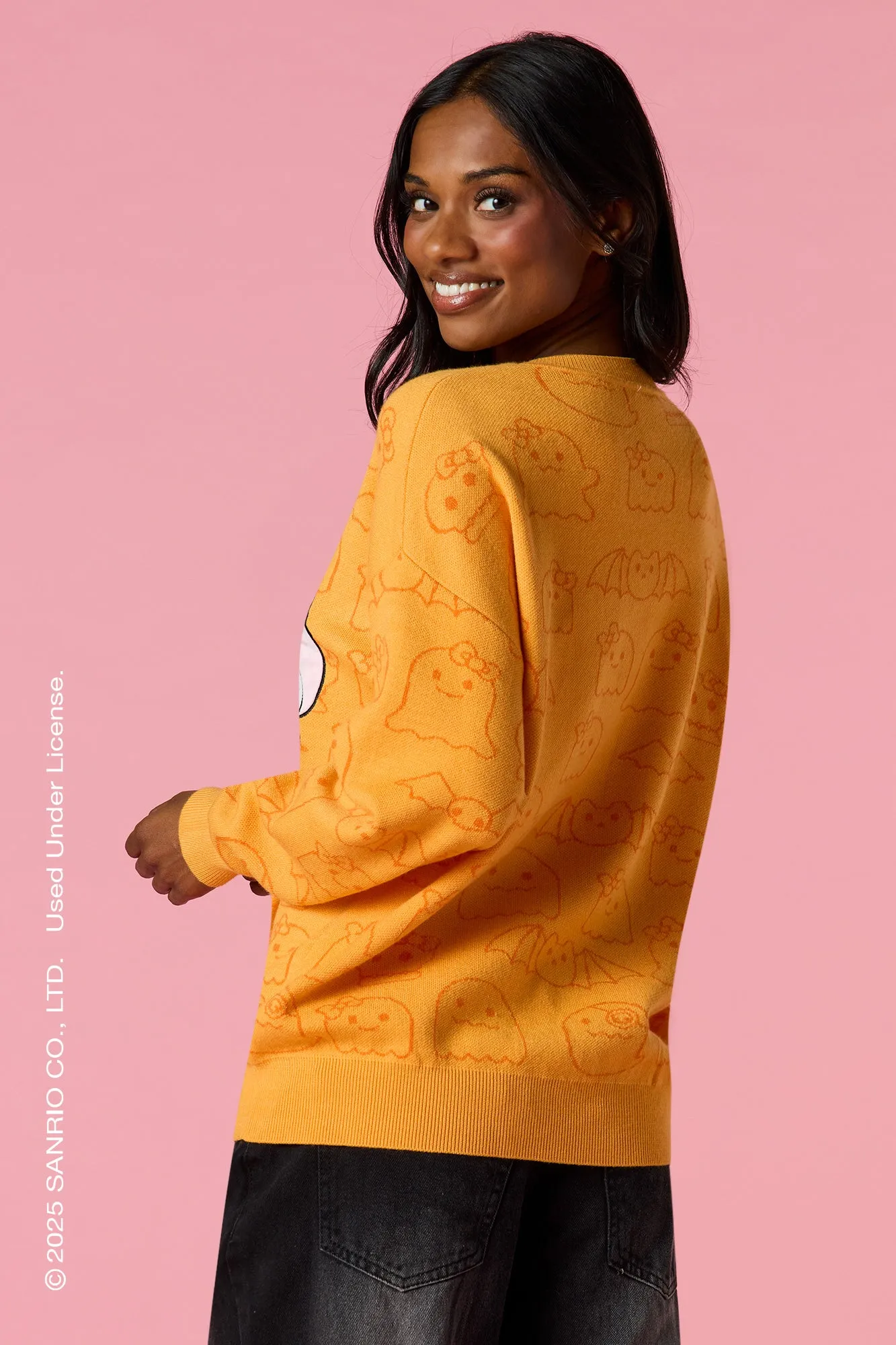 Kuromi™ & My Melody™ Halloween Oversized Sweater sold by Urban Planet product image thumbnail 2