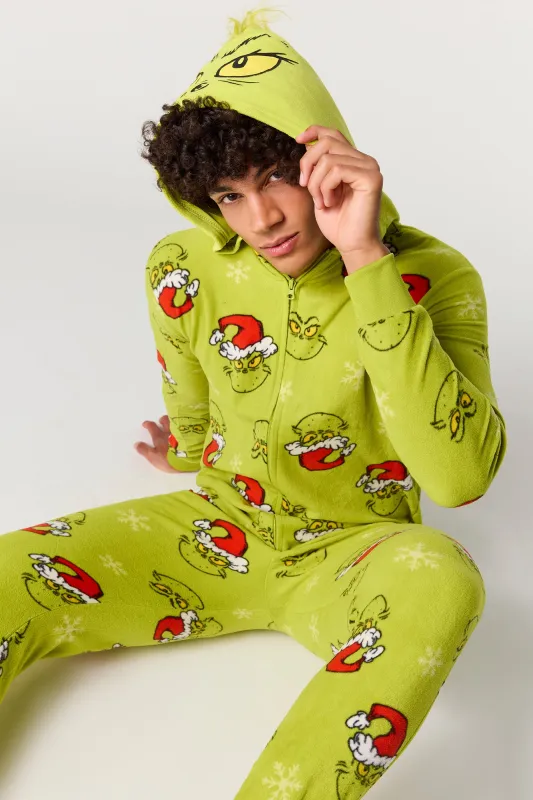 3D Grinch Plush Onesie sold by Urban Planet