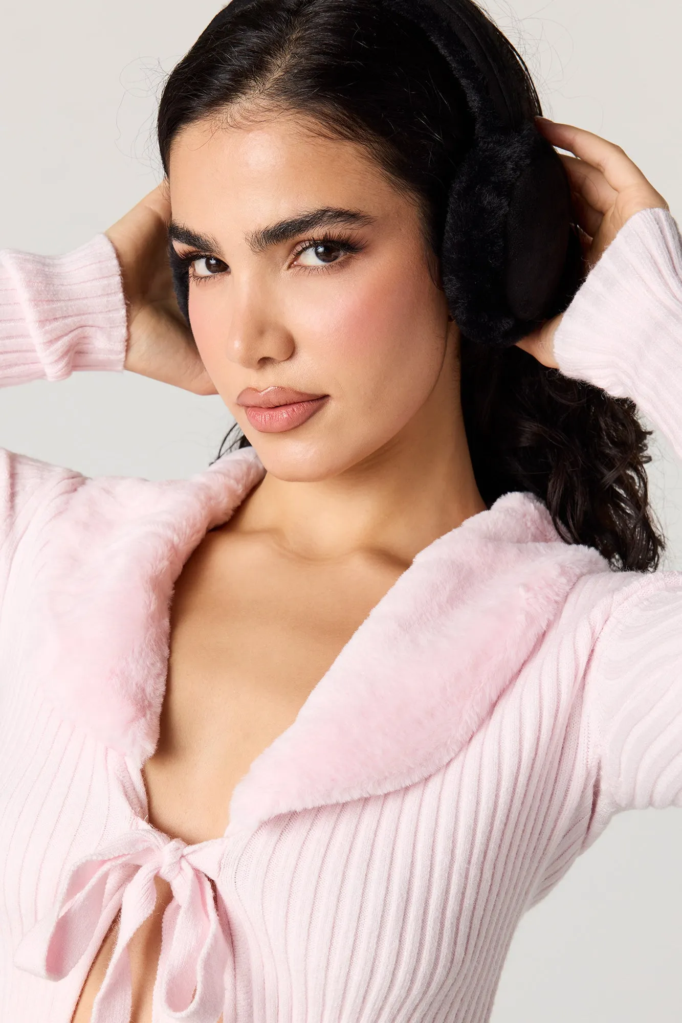 Fuzzy Suede Earmuffs sold by Urban Planet