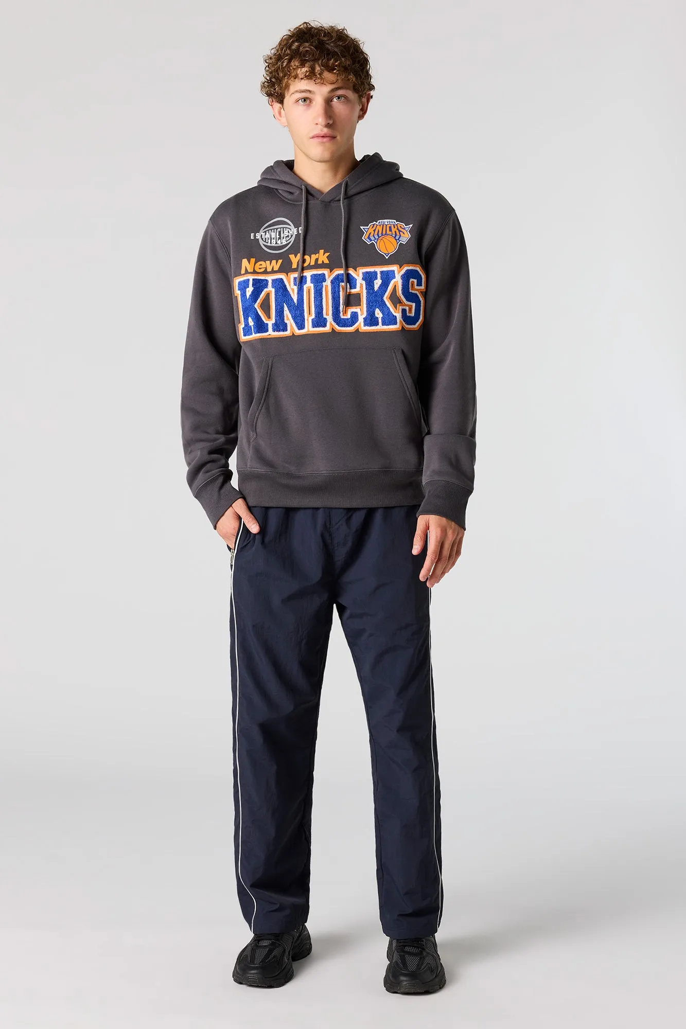New York Knicks Chenille Embroidered Hoodie sold by Urban Planet product image thumbnail 3