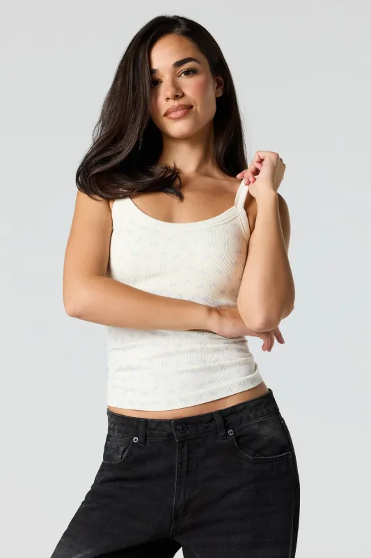 Seamless Ribbed Built-In Bra Tank sold by Urban Planet